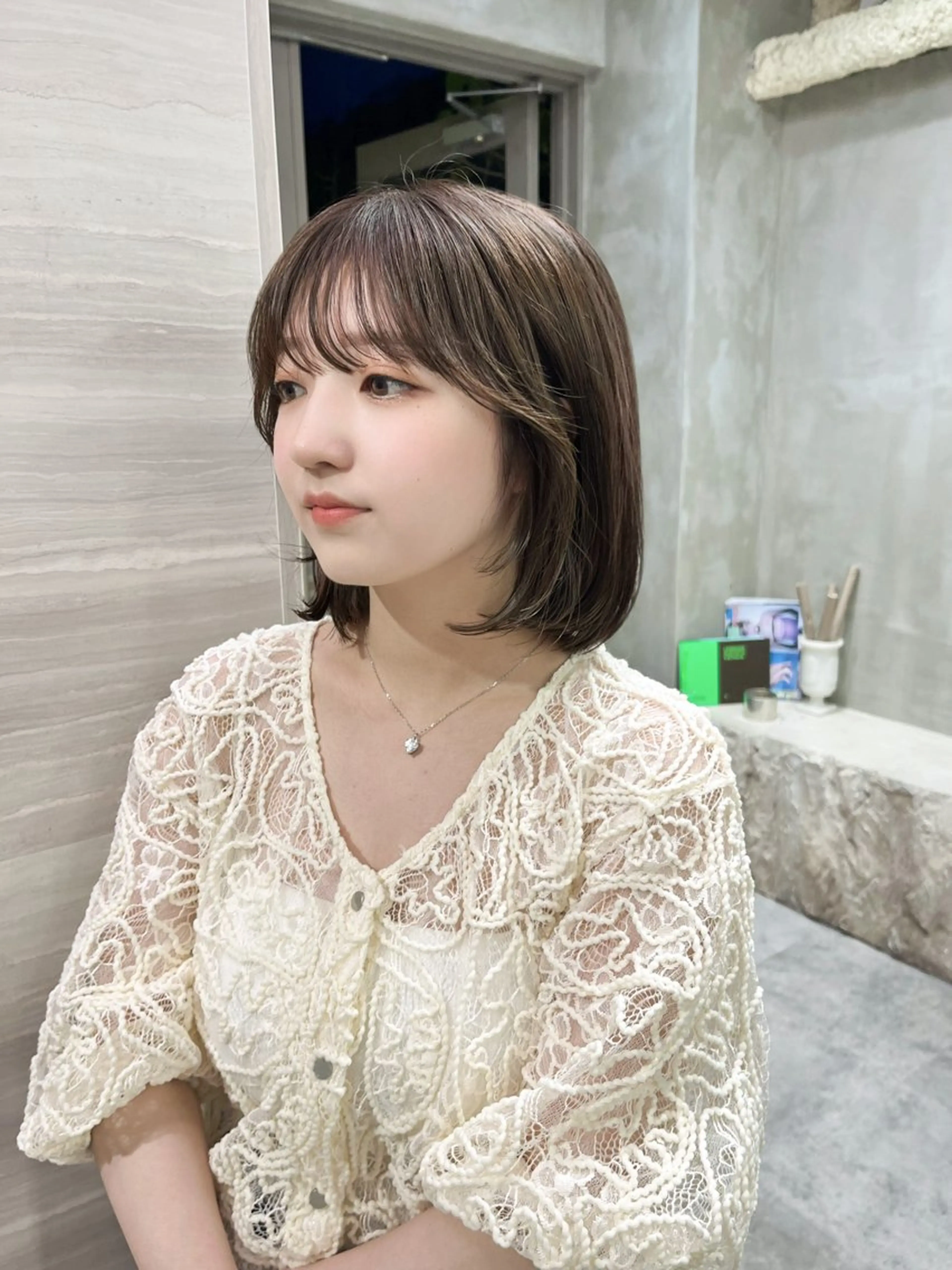 ロング カラー 透明感カラー カット ヘアカラー トリートメント ナツミ/透明感カラー /酸性縮毛矯正のヘアスタイル