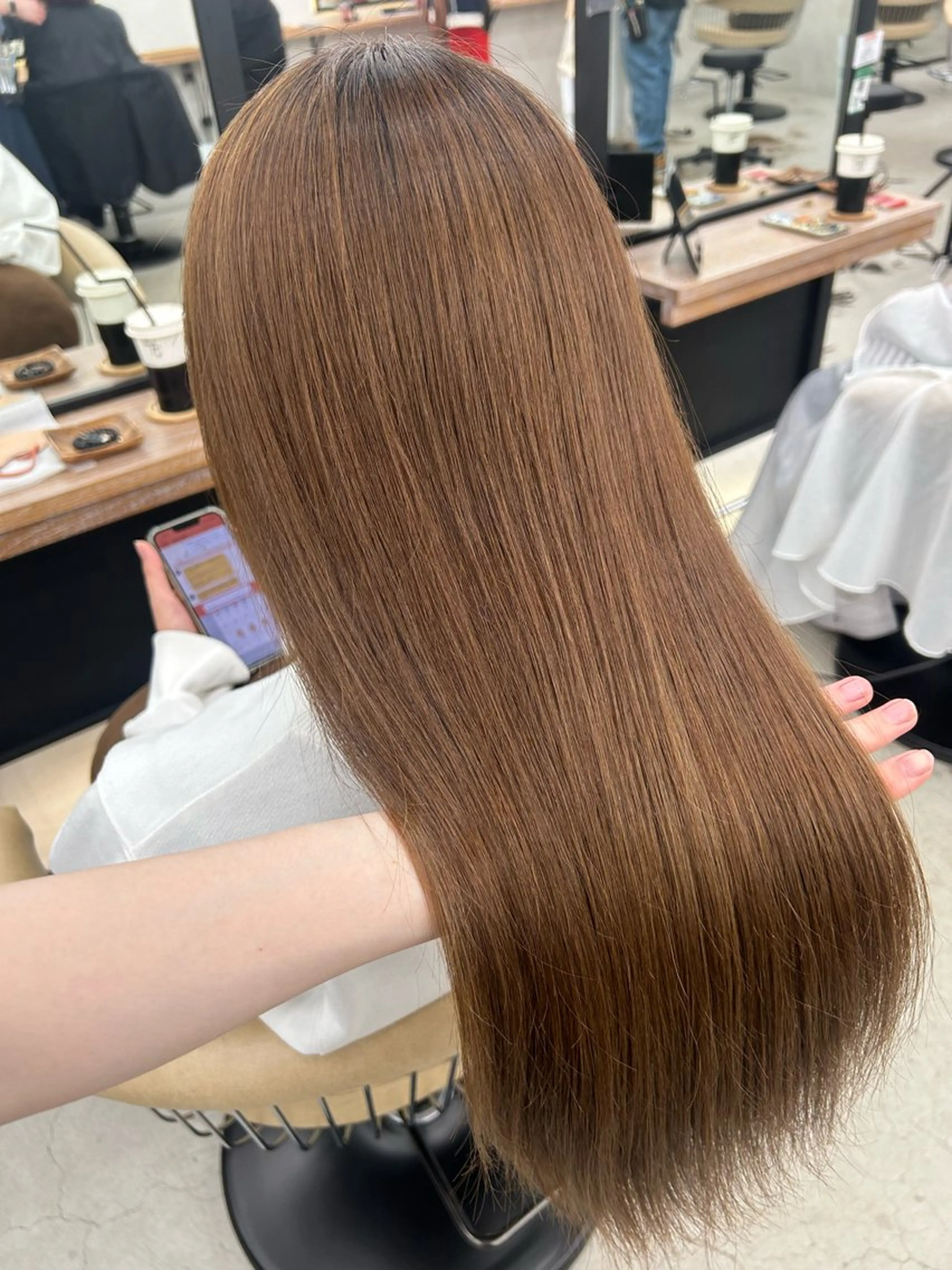 セミロング ボブ/縮毛矯正/艶髪 /さのまなみのヘアスタイル