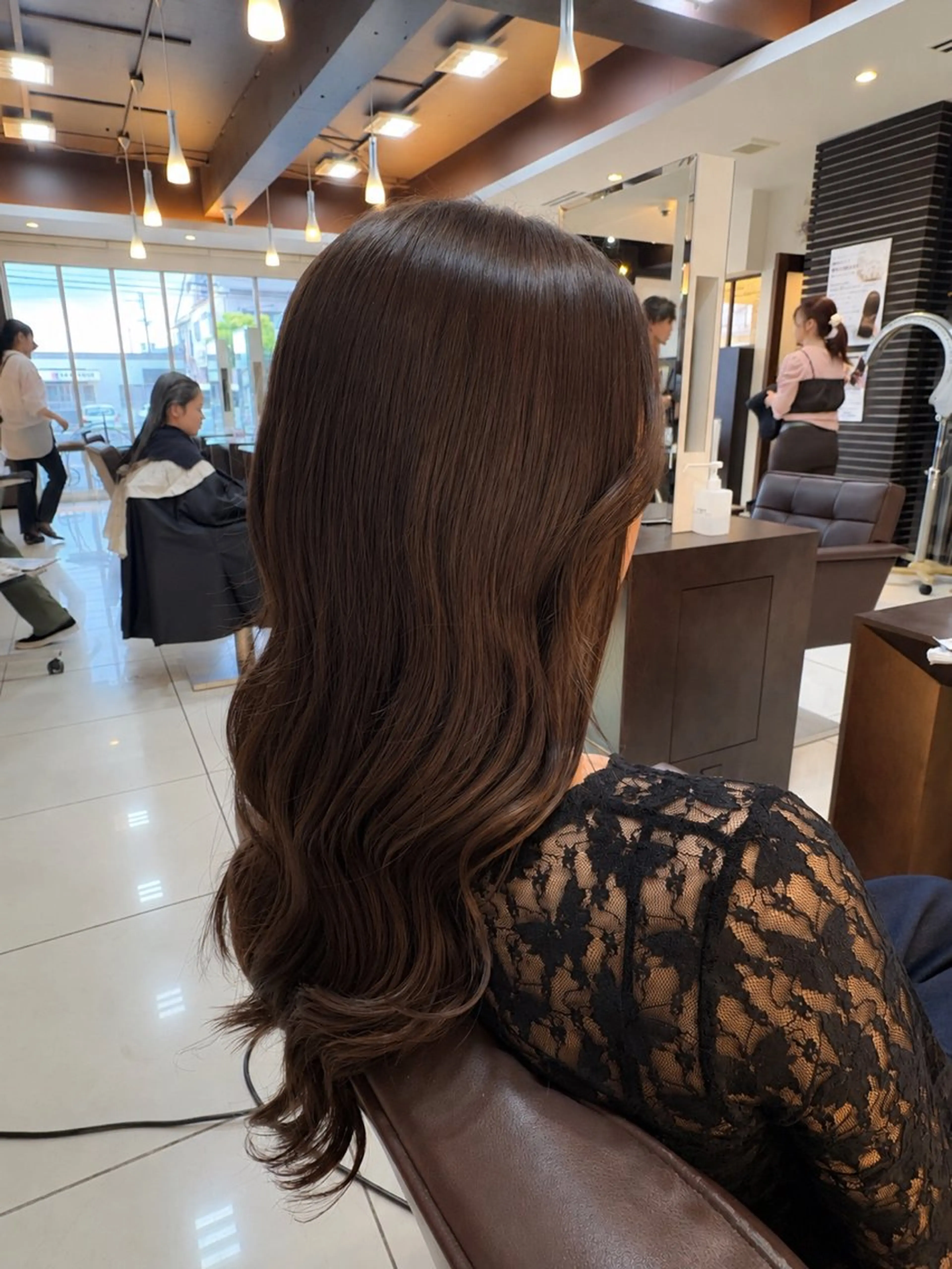 セミロング カラー 透明感️🫧寒色系/ ヘアアレンジ🎀ゆなのヘアスタイル