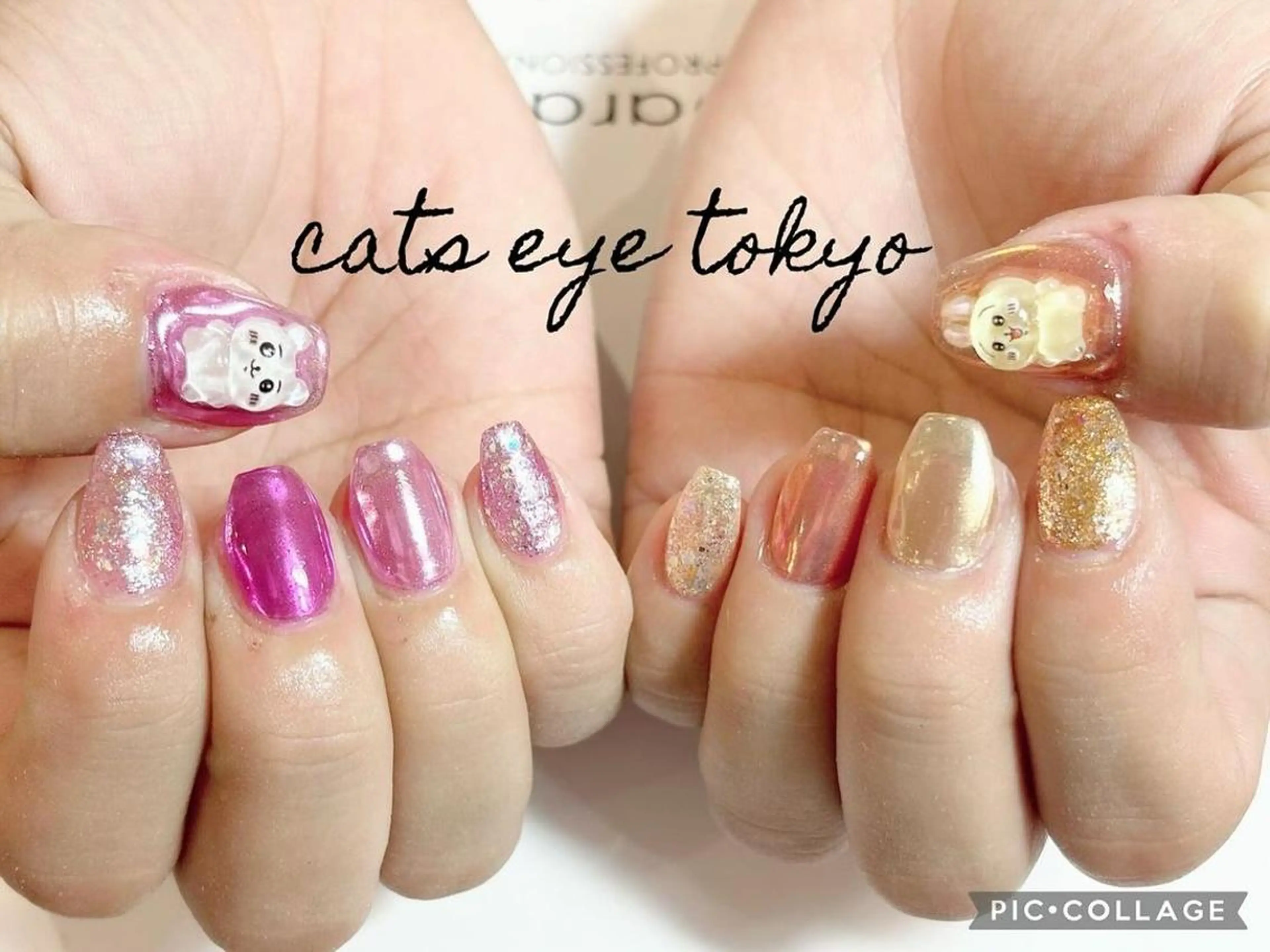 ネイル アートネイル ジェルネイル キラキラネイル マグネットネイル ミラーネイル Cat's eye TOKYO 新宿店のネイルデザイン