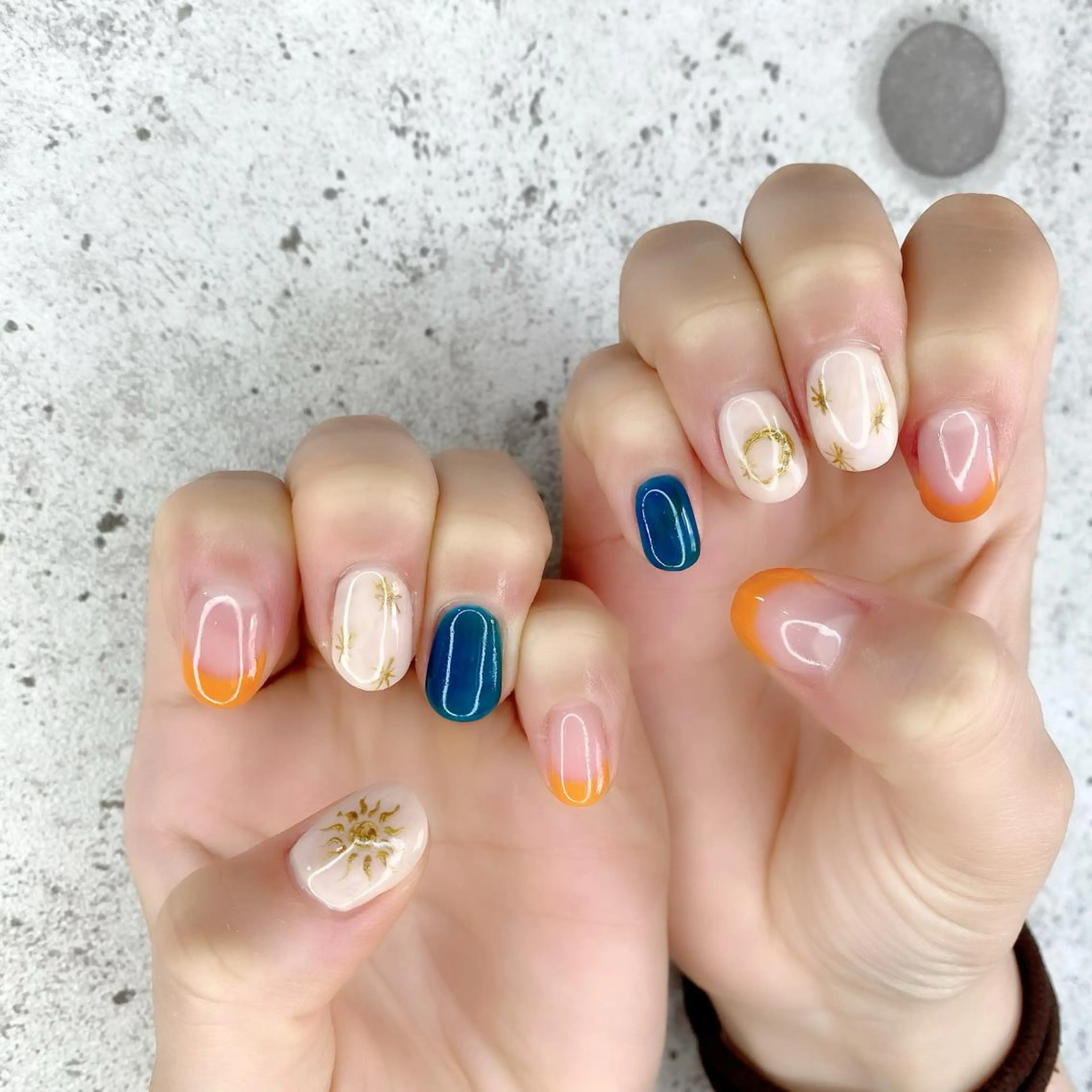 ミディアム カラー パーマ ヘアアレンジ メンズ キッズ ネイル マツエク・マツパ ハンドネイル Salon Ｋのネイルデザイン