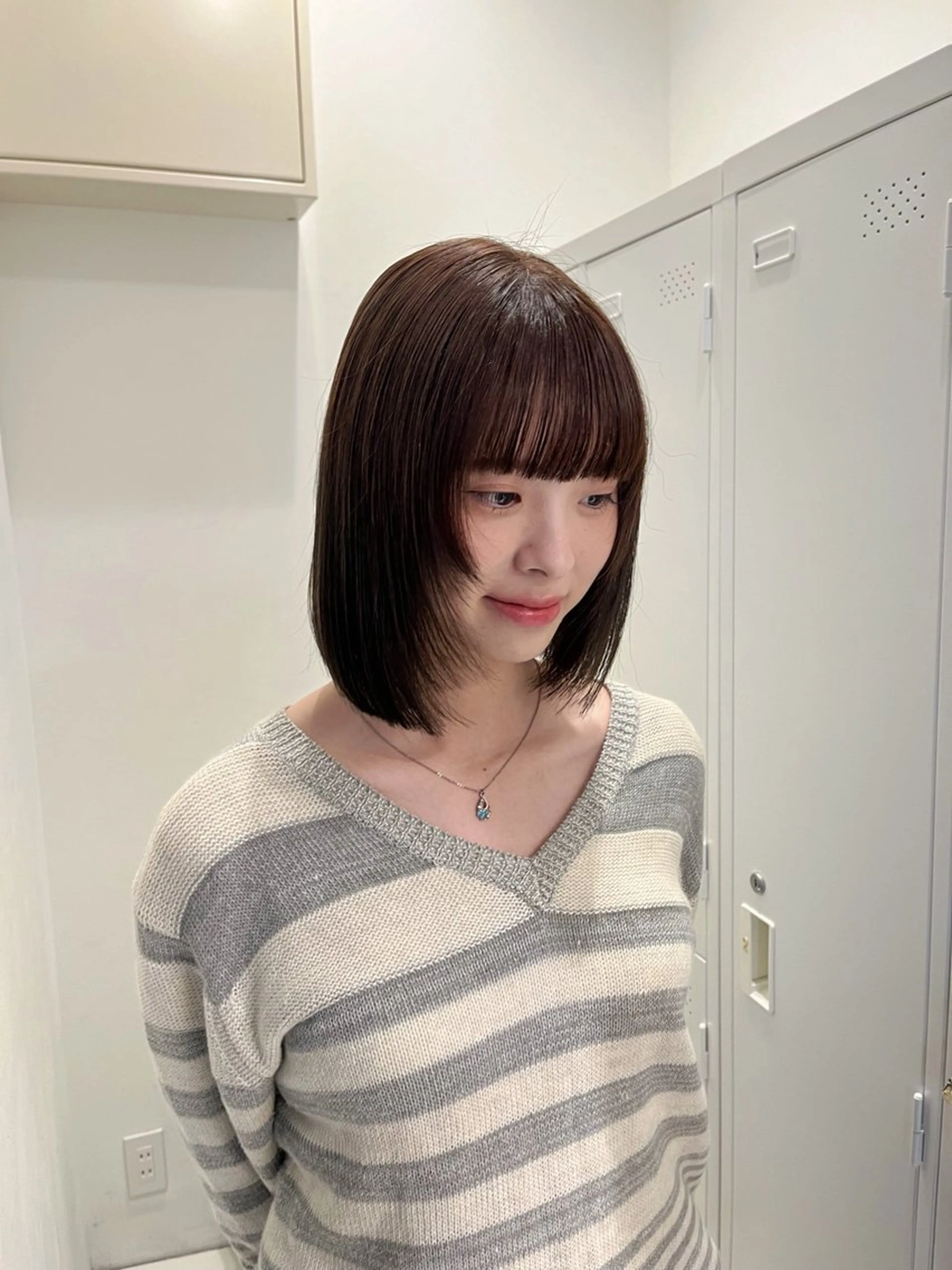 ショート カラー 透明感カラー ヘアカラー sena⌇ベージュ⌇ ブリーチなしWカラーのヘアスタイル