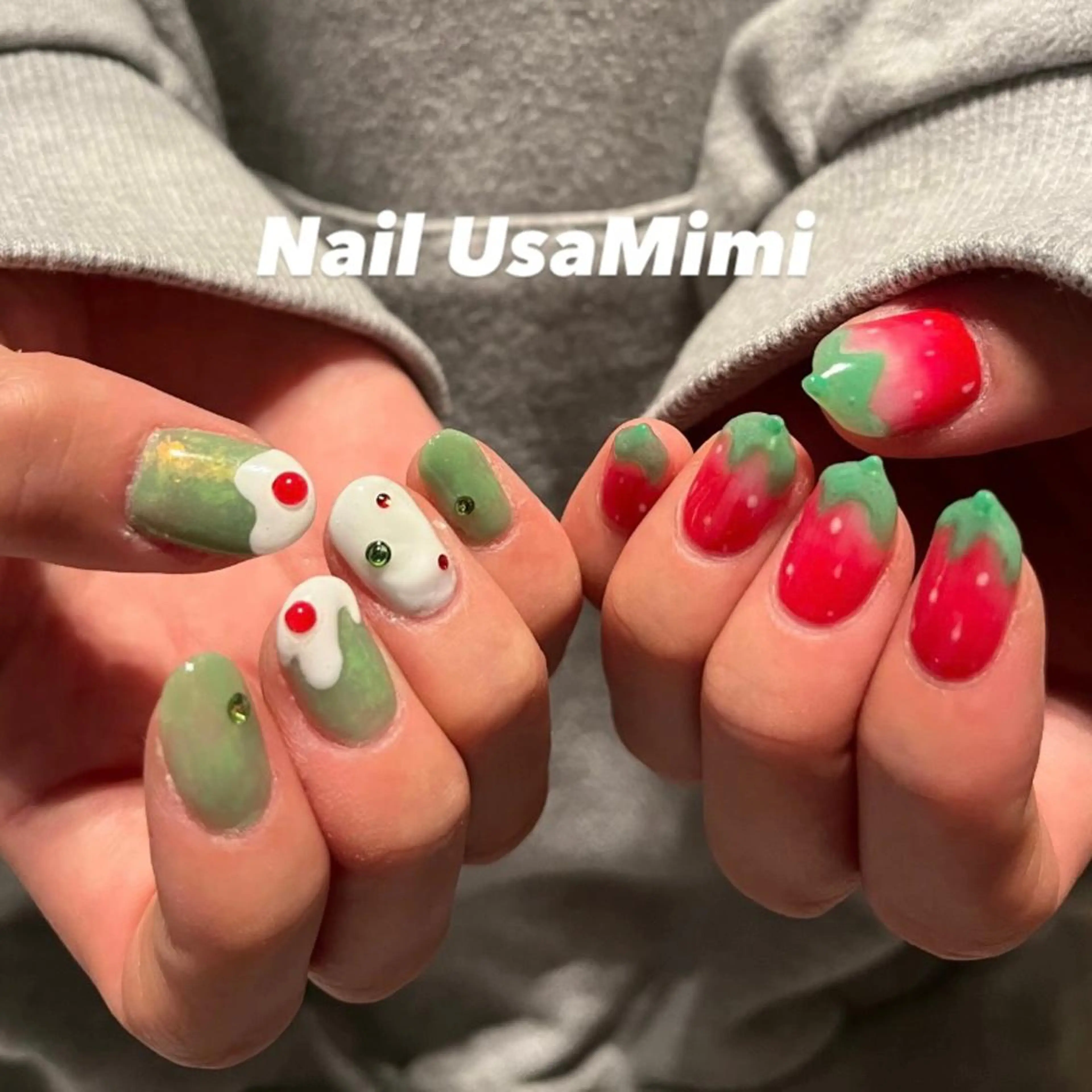 ネイル フットネイル ジェルネイル マグネットネイル 持ち込み ニュアンスネイル 本町ネイルNail UsaMimiのネイルデザイン