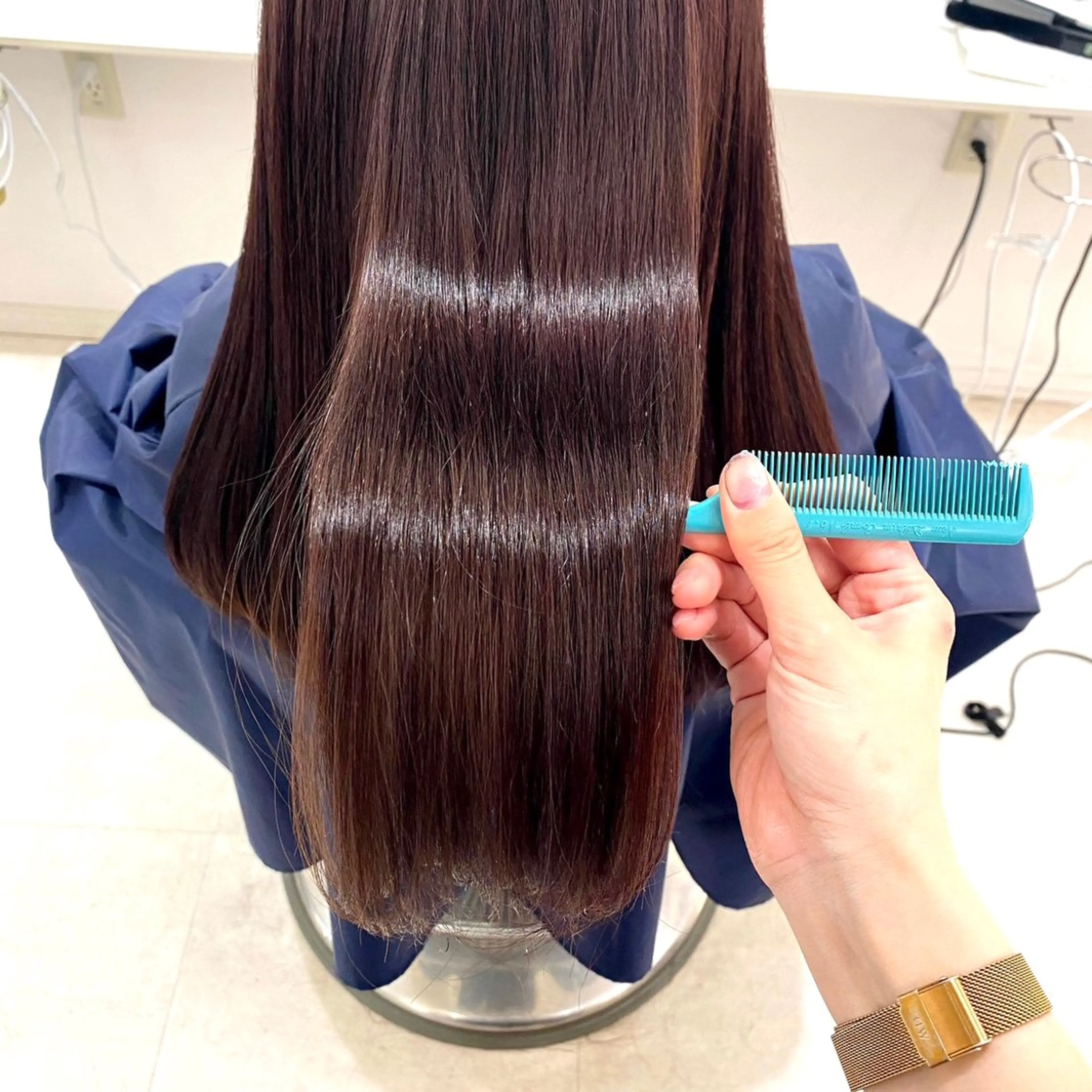 ロング カラー ブラウンカラー ナチュラルブラウン トリートメント ParveMix いしいまお🌼のヘアスタイル