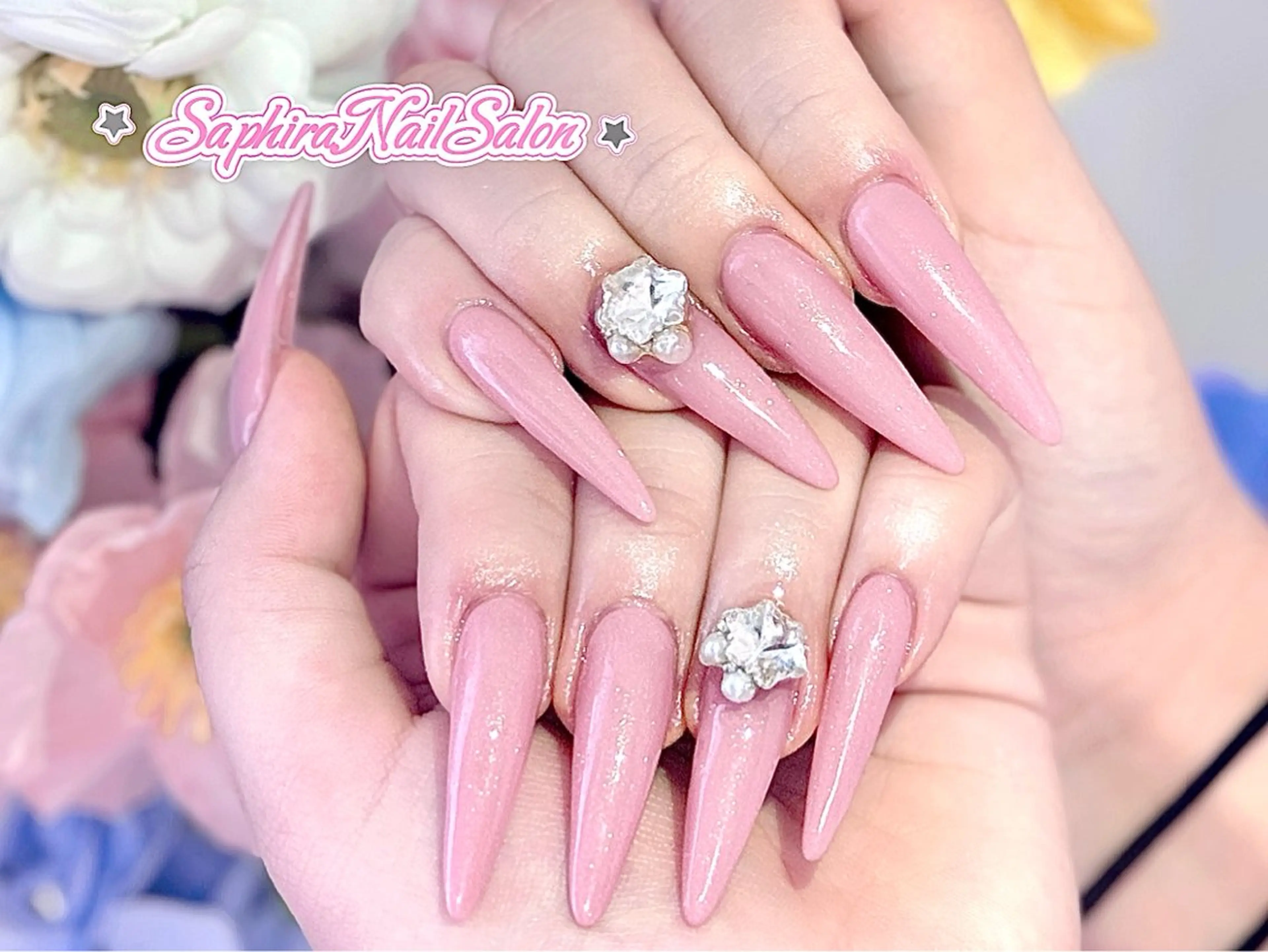 カラー ハンドネイル Saphiraネイル サロン錦糸町のネイルデザイン