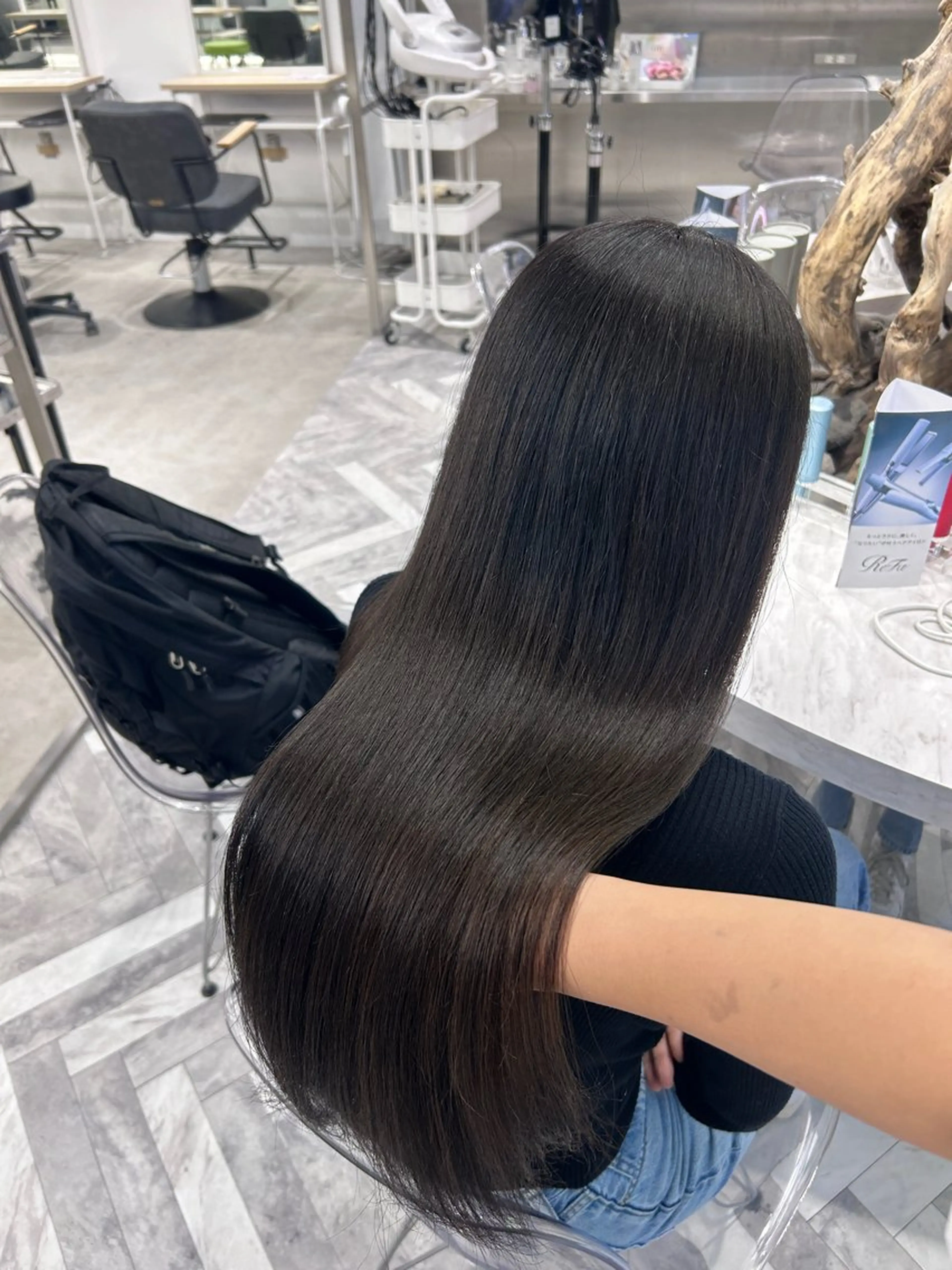 ロング カラー ヘアカラー トリートメント 透明感ツヤカラー/ アイリスト/ゆきなのマツエク・マツパデザイン