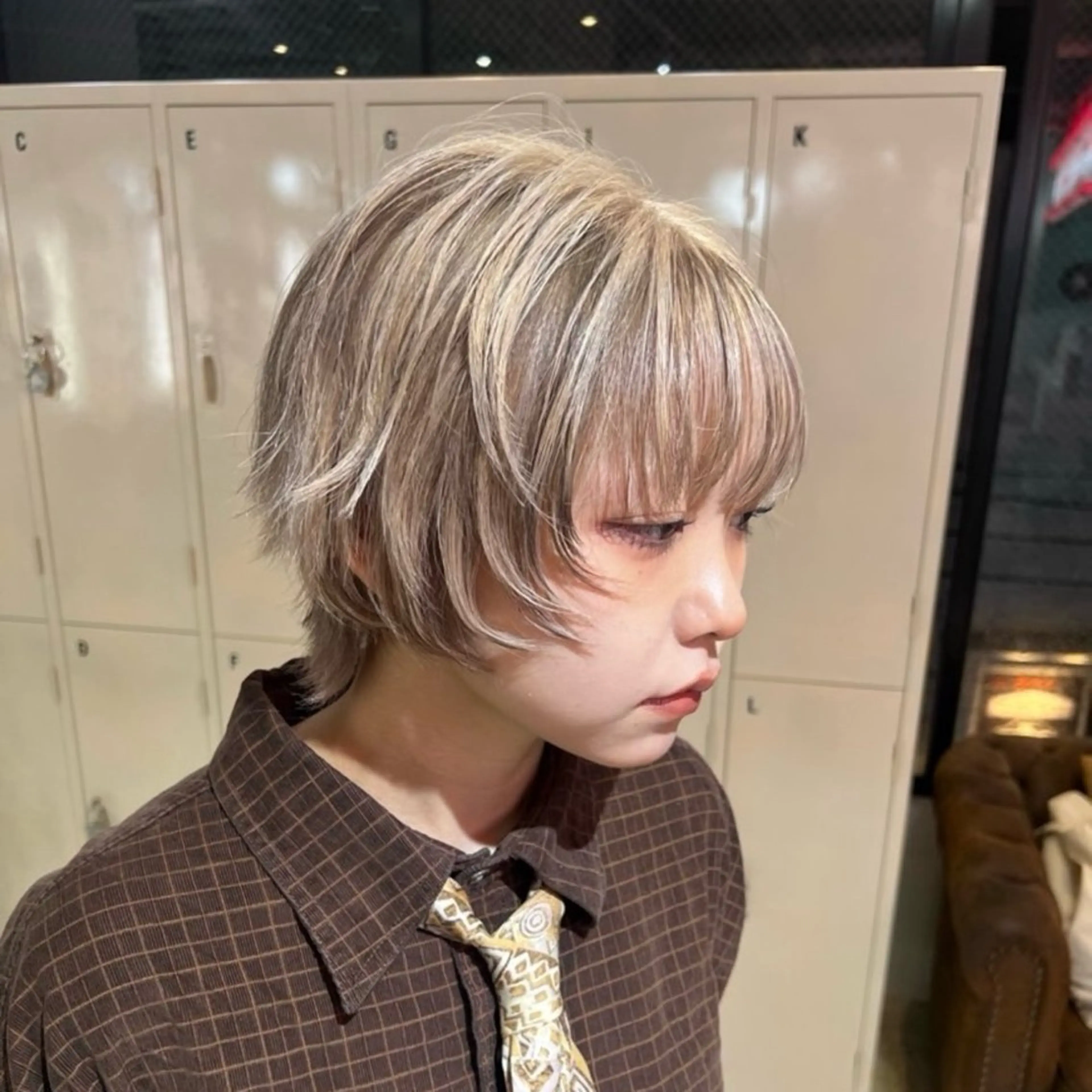 カラー ハイトーン艶カラー 💎あやめ🎀のヘアスタイル