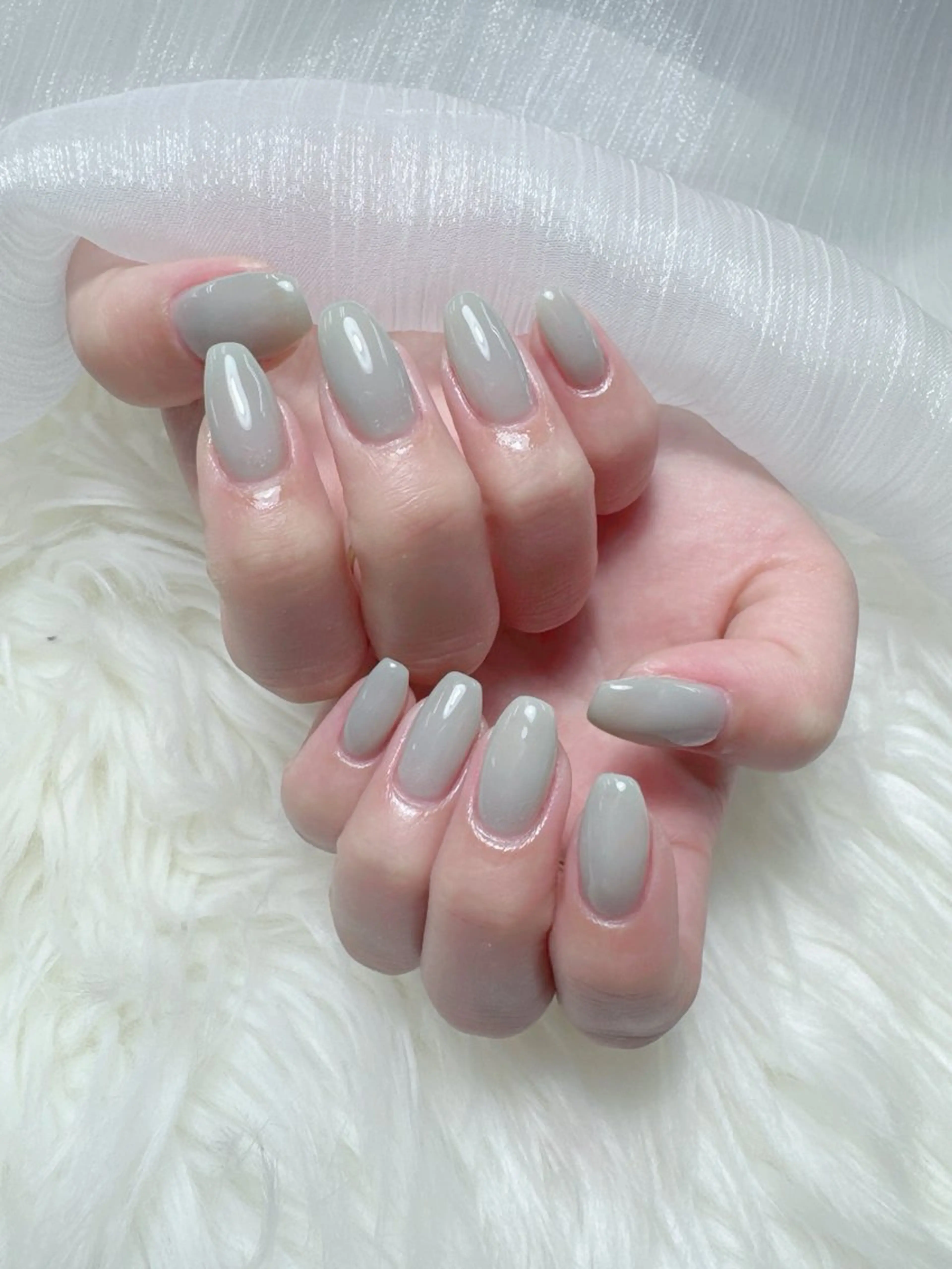 ネイル フレンチネイル グラデーション 韓国ネイル マグネットネイル ミラーネイル フットネイル Hara Nail 【パラジェル使用】のネイルデザイン