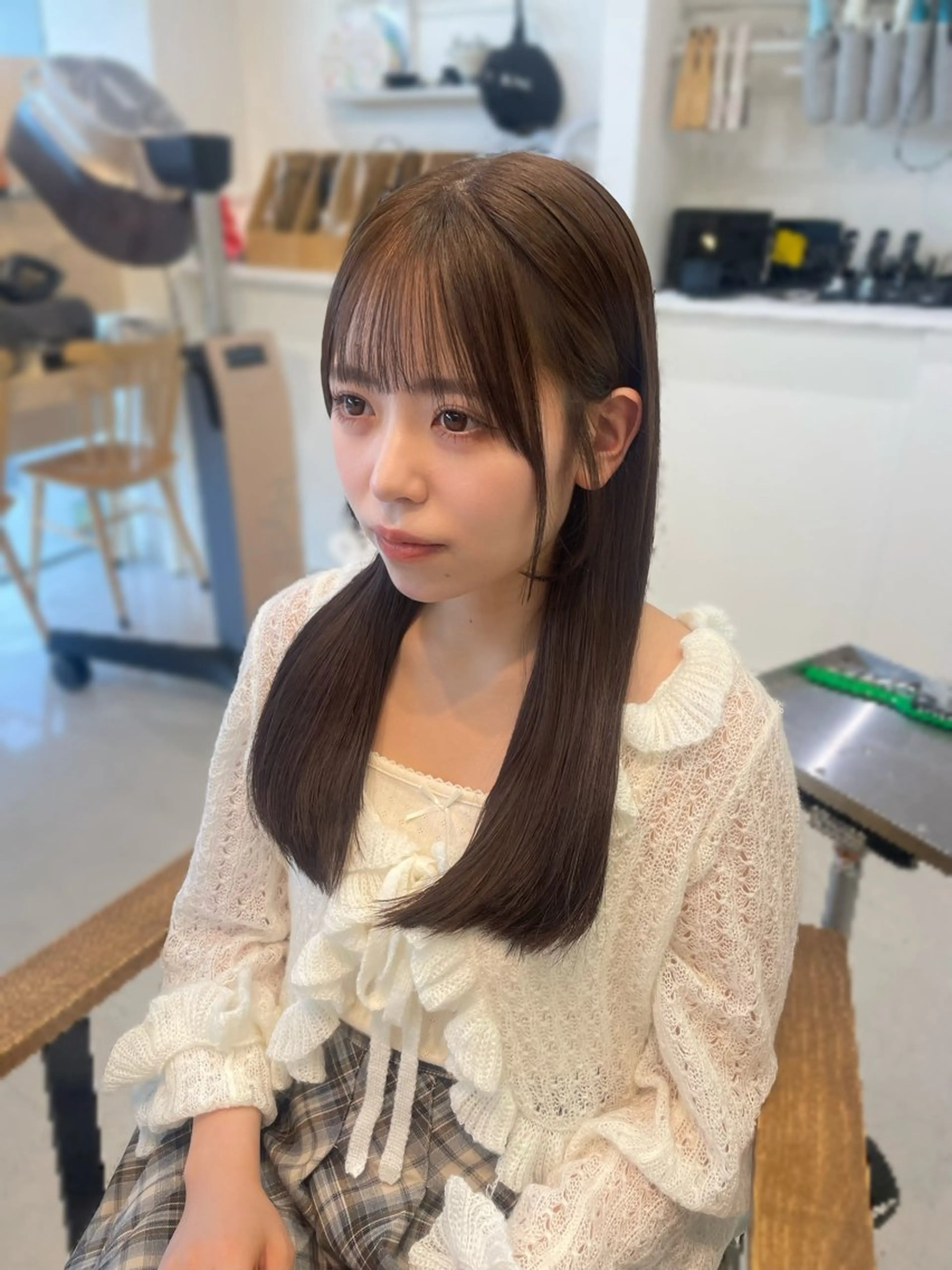 ロング カラー カット ヘアカラー トリートメント かずや🍀/髪質改善 /艶髪カラー/眉毛のヘアスタイル