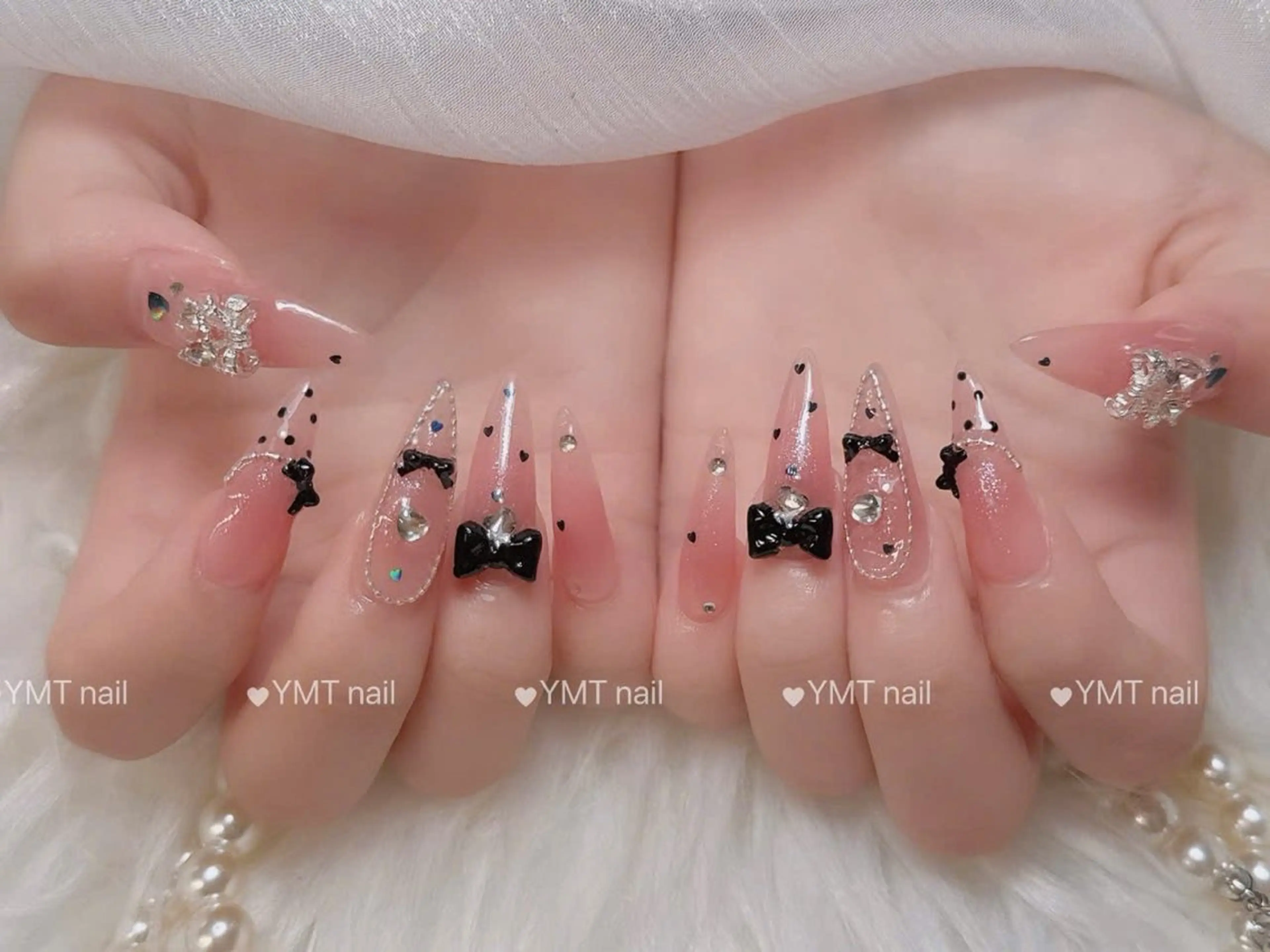 ネイル 長さ出し フットネイル ジェルネイル 韓国ネイル マグネットネイル ハンドネイル Capy Nailのネイルデザイン