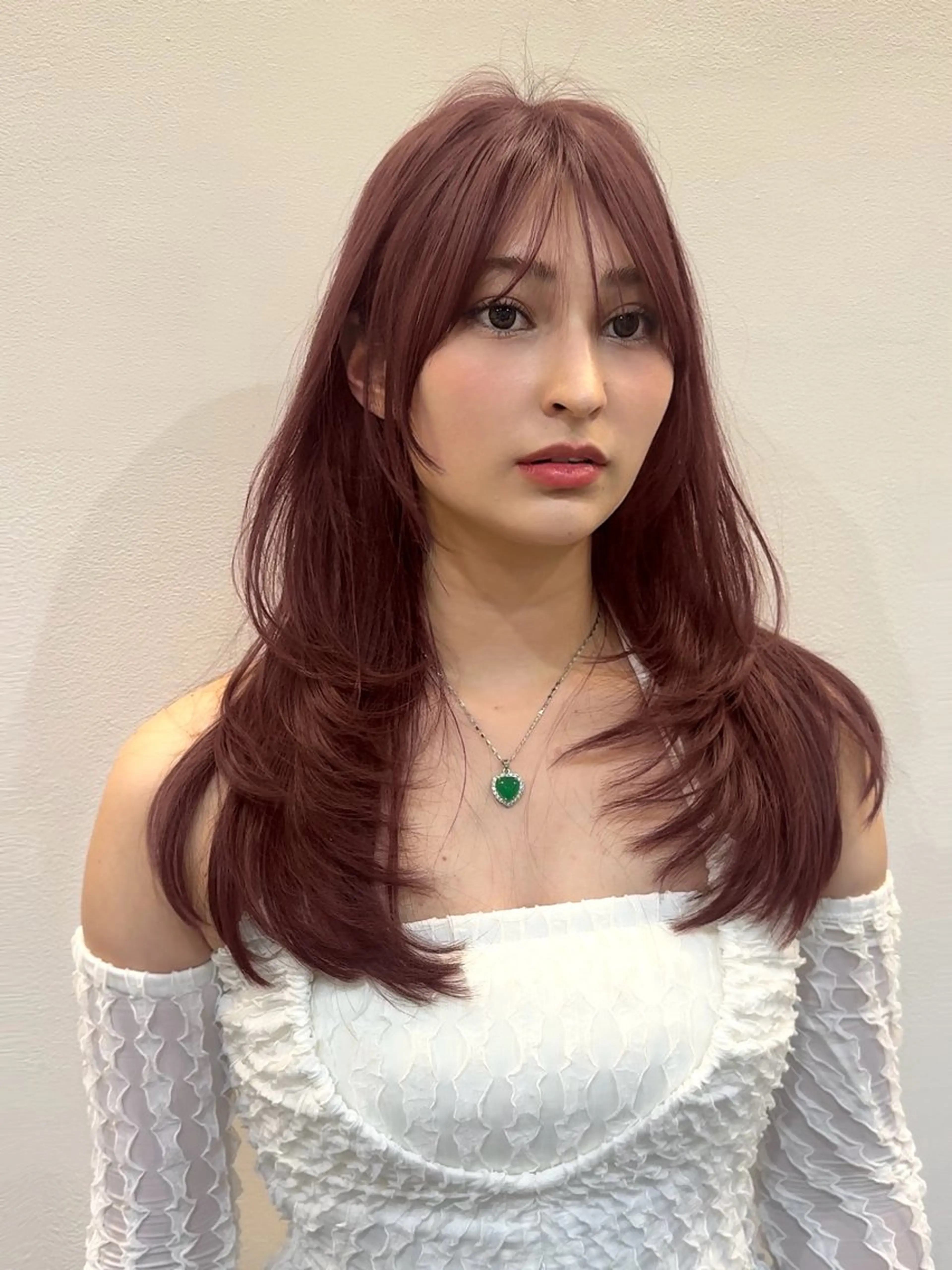 セミロング カット ヘアカラー トリートメント 韓国くびれレイヤー 🇰🇷はづきのヘアスタイル