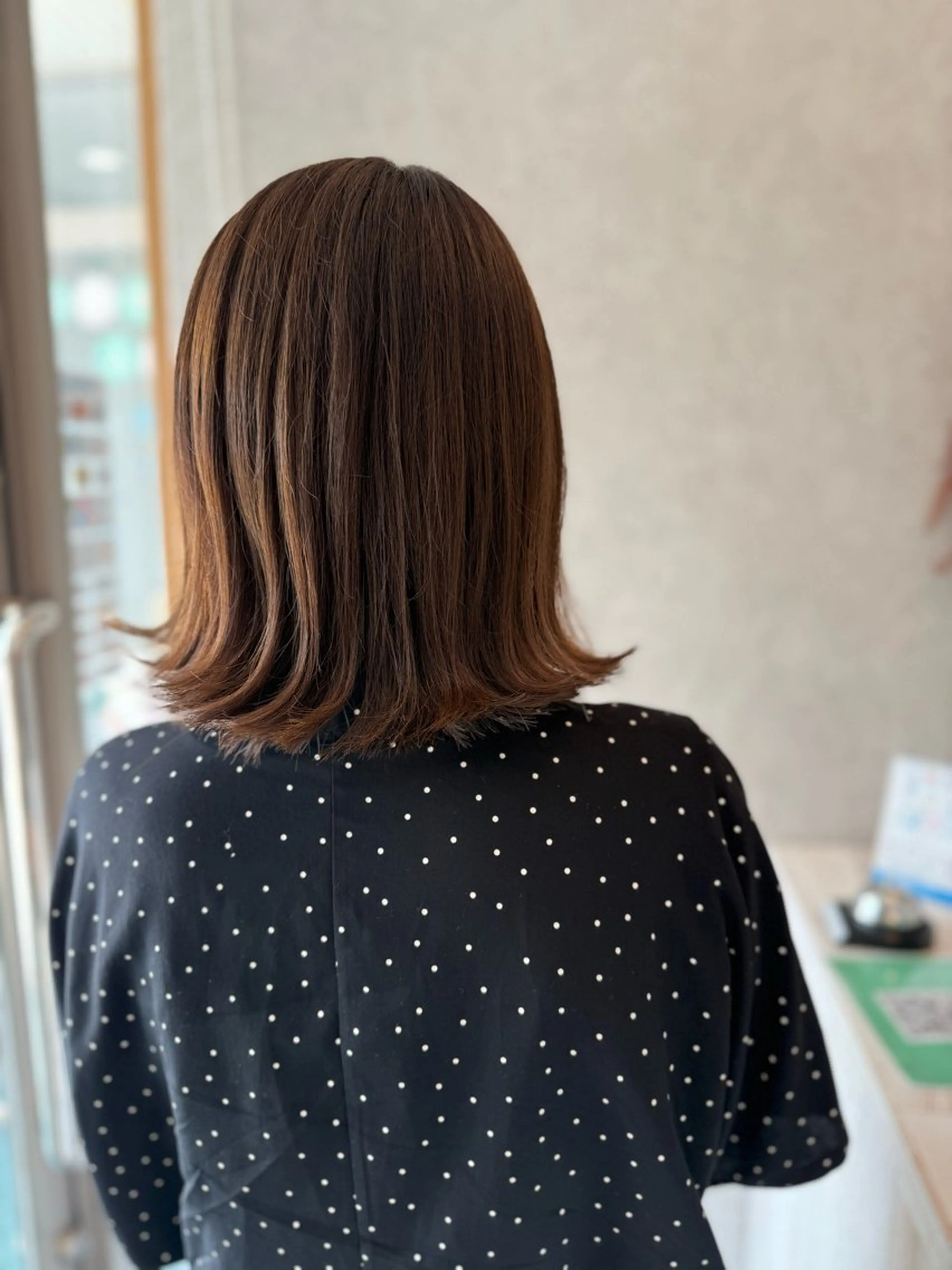 ミディアム カラー ベージュカラー カット ヘアカラー Bish Yanaのヘアスタイル