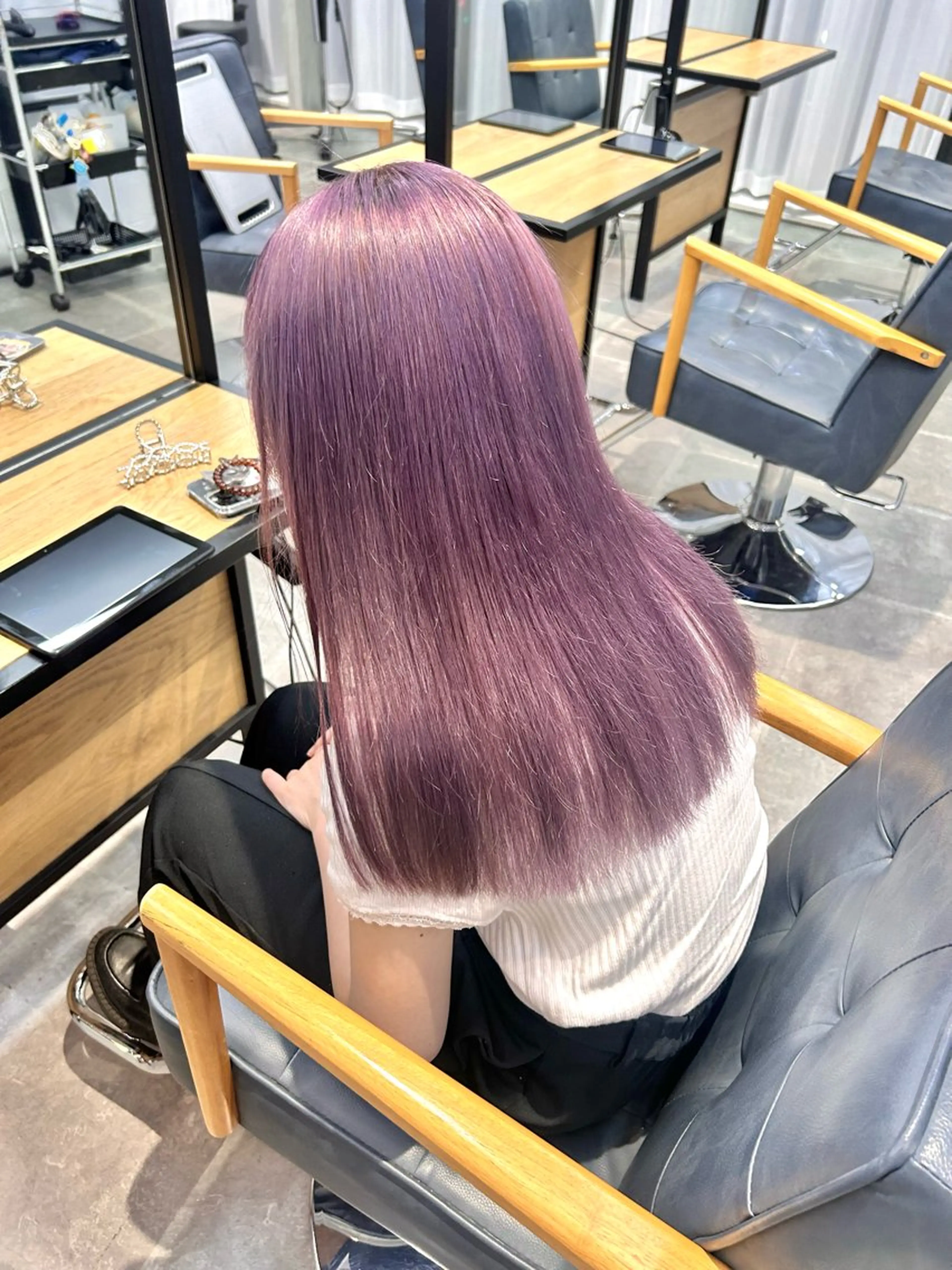 ロング カラー 韓国×髪質改善カラー 💎hinaのヘアスタイル