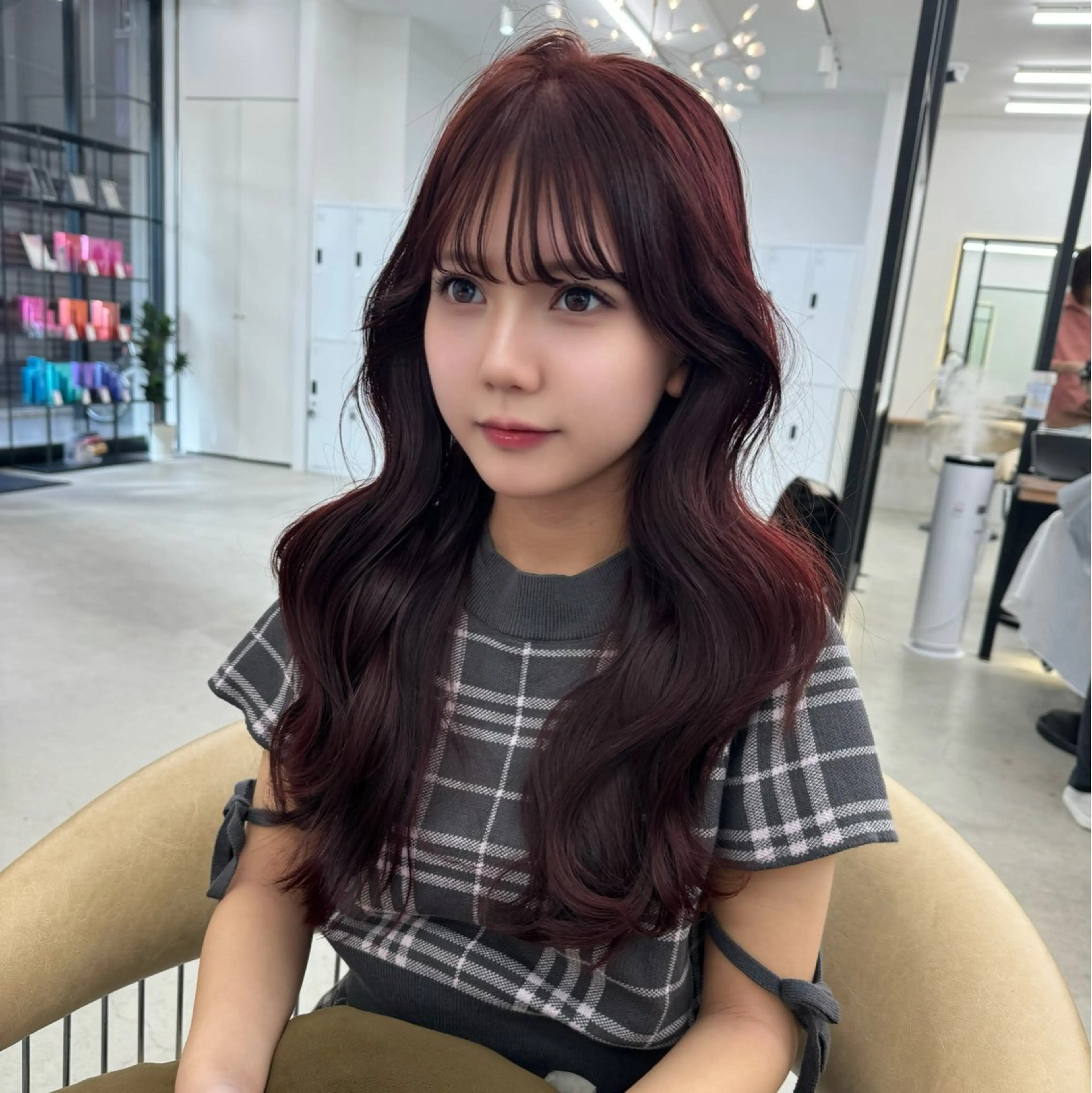 ロング レイヤーカット 似合わせカットが 得意な美容師のヘアスタイル