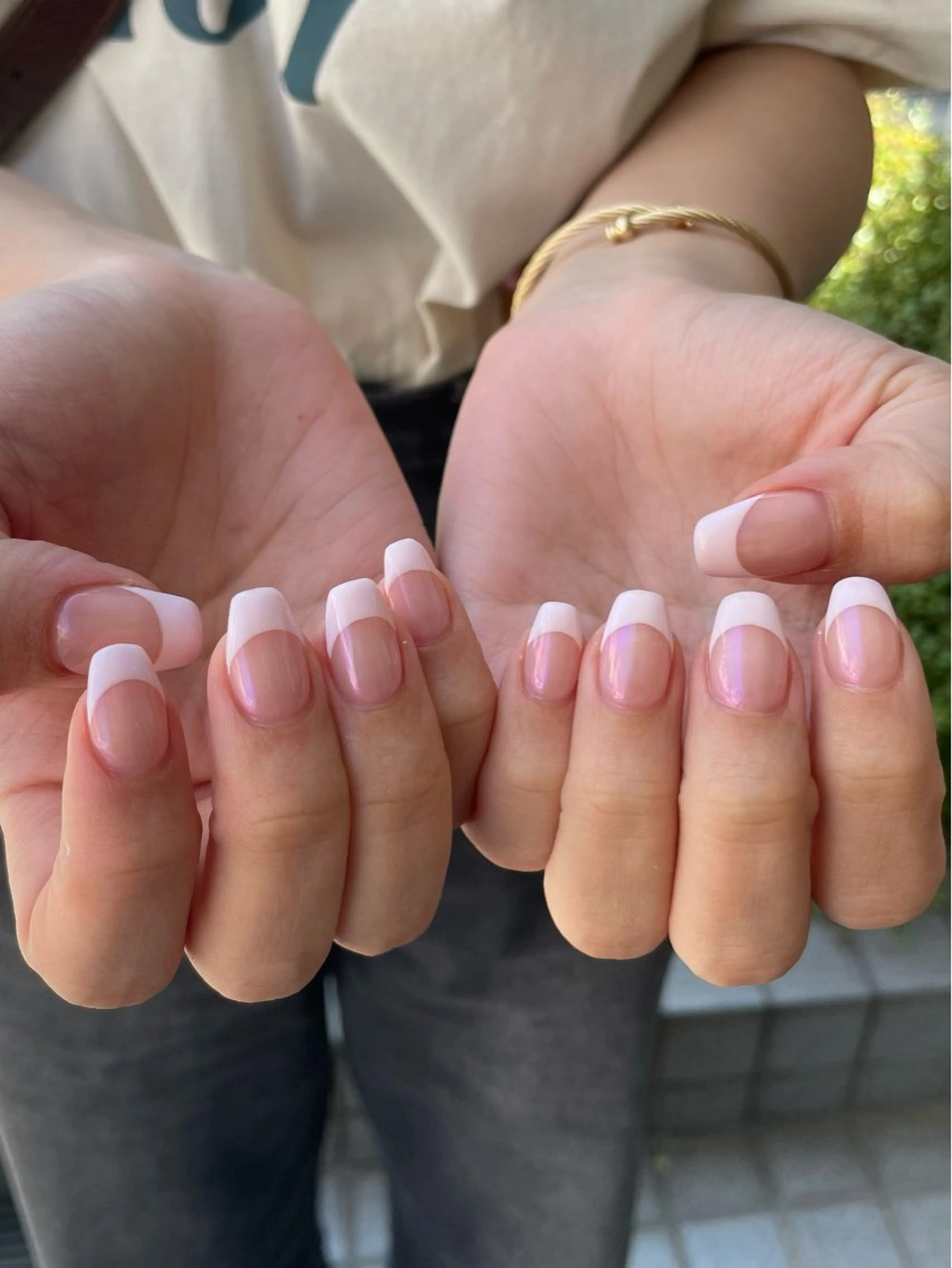 【オフあり】フレンチネイル🪽ベース混み¨̮の写真