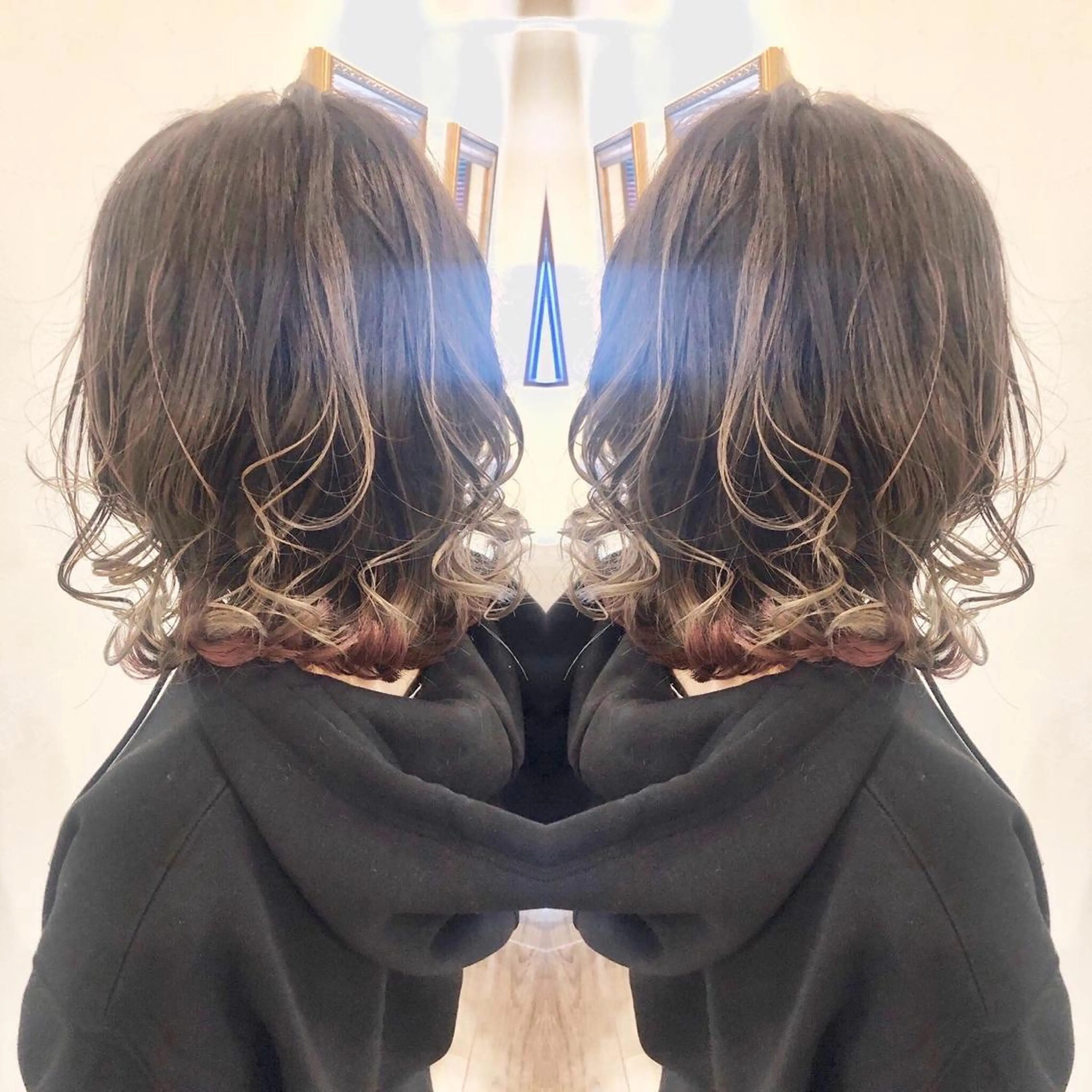 ミディアム カラー ヘアカラー 宮下 耕平のヘアスタイル