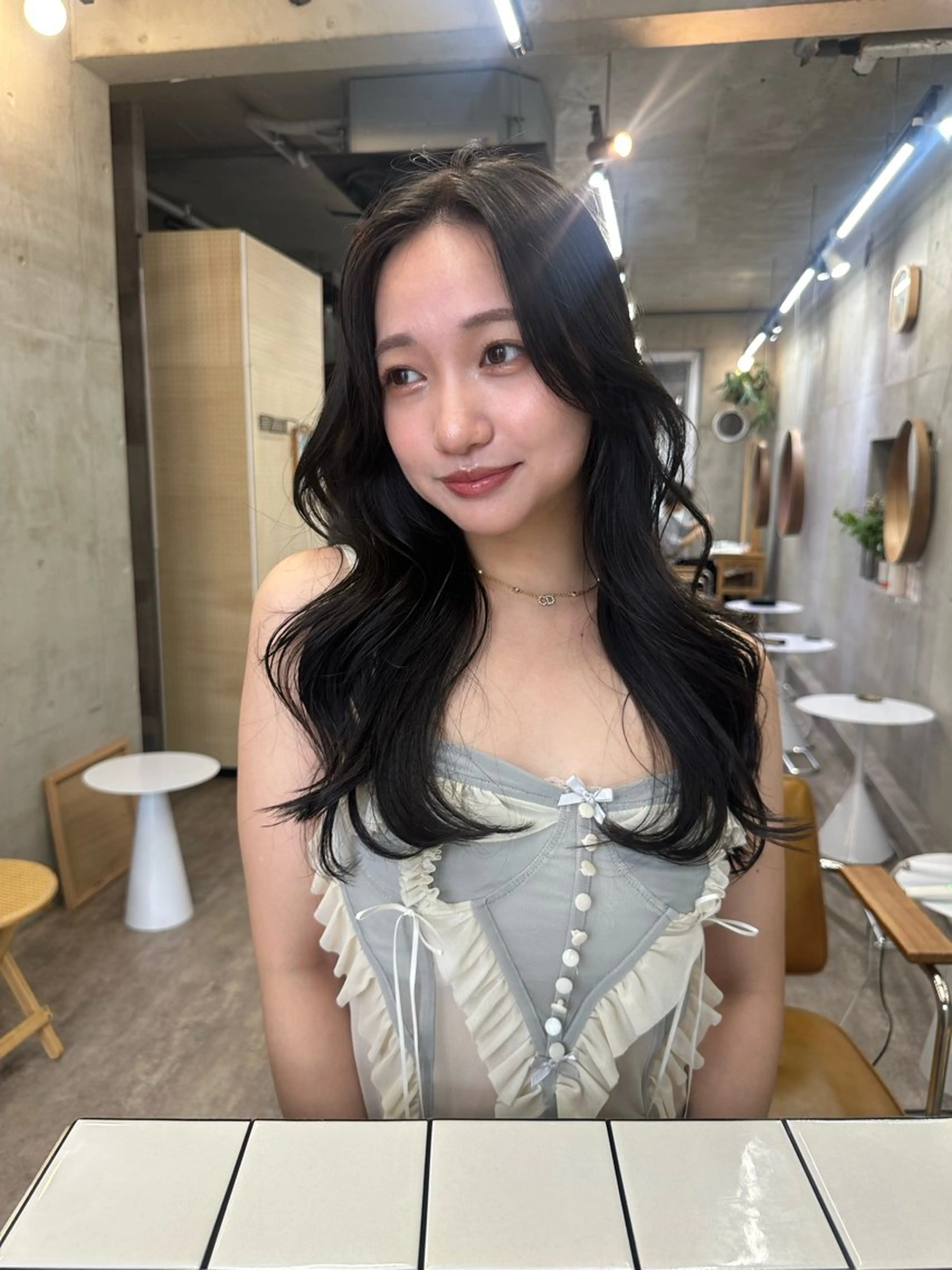 ロング カラー ベージュカラー ブリーチ ブラウンカラー ケアブリーチ グレージュ カット カットモデル募集中 ／HARUKA🎀のヘアスタイル