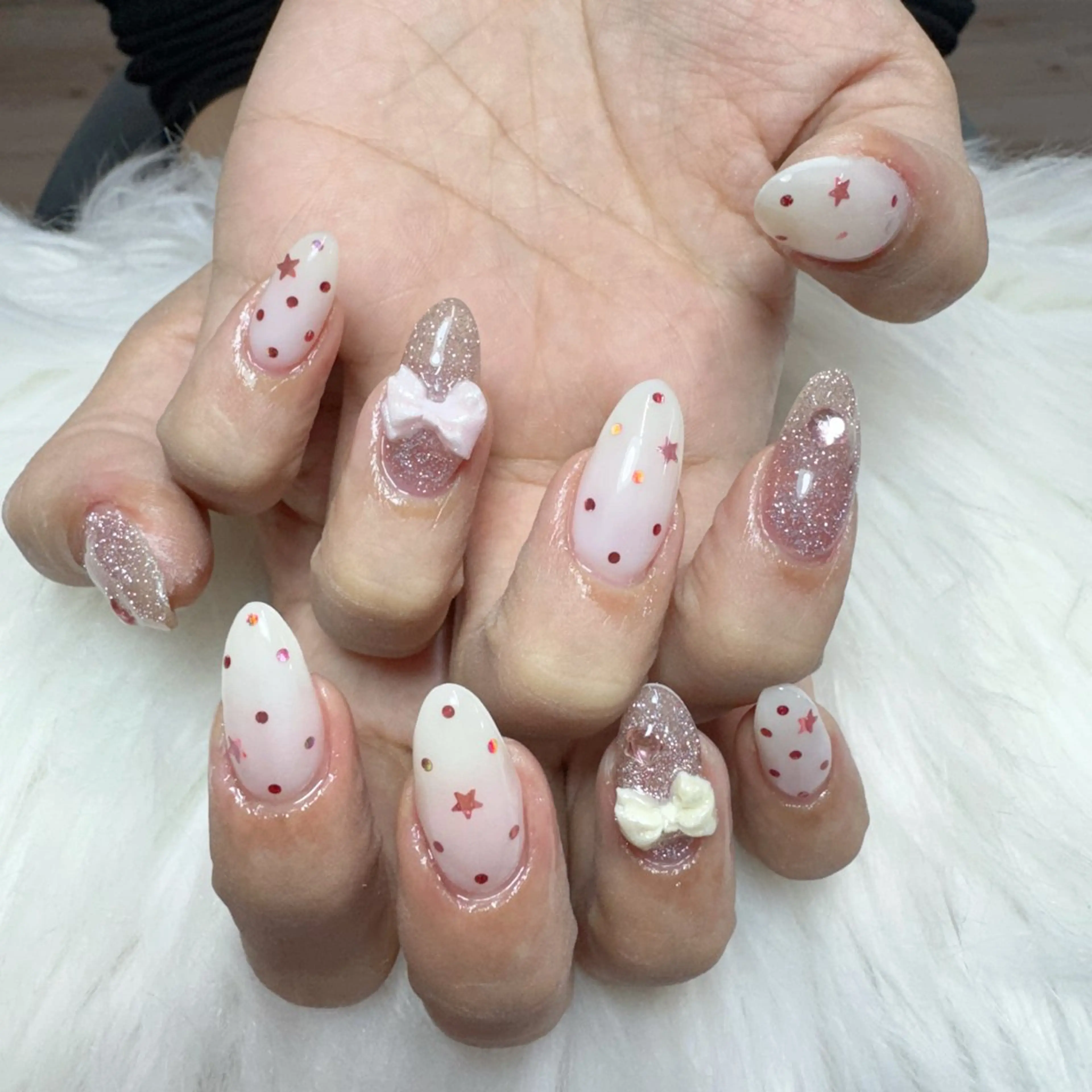 ネイル ハンドネイル 🎀nana🫧 ワンホンネイル🎀のネイルデザイン