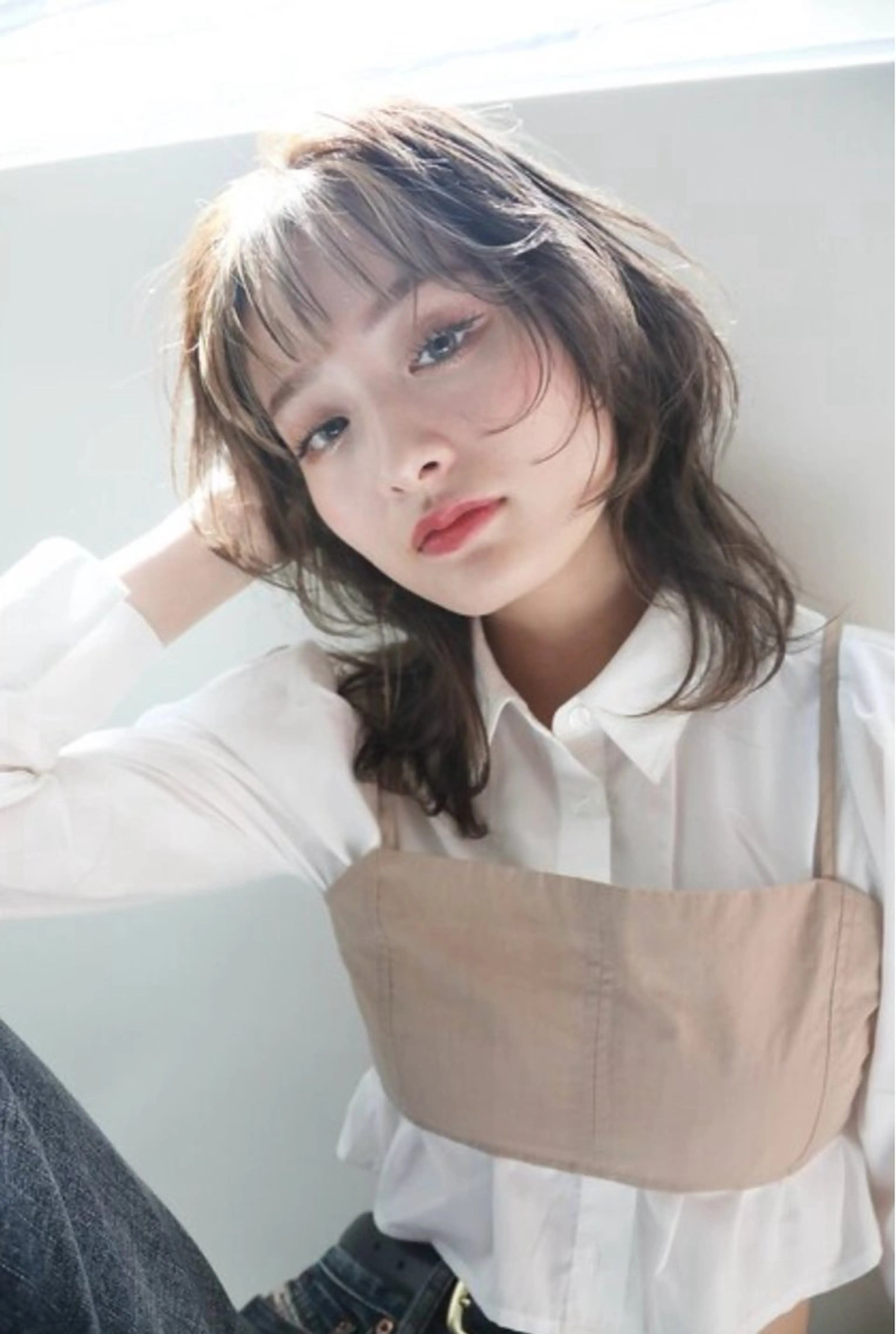 セミロング カット ヘアカラー トリートメント JILL ユキのヘアスタイル