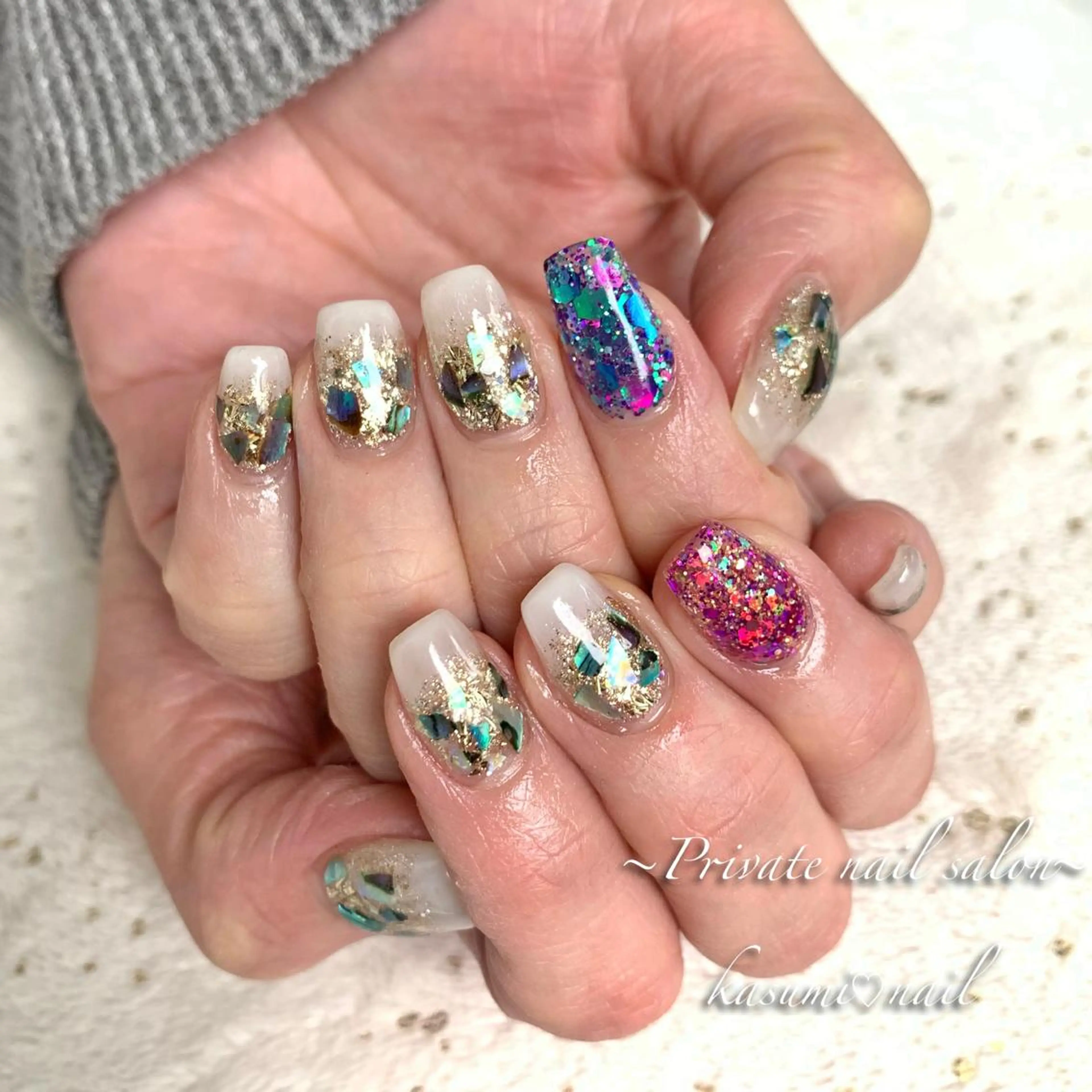 ネイル ニュアンスネイル 春ネイル KASUMI♡ Nailのネイルデザイン