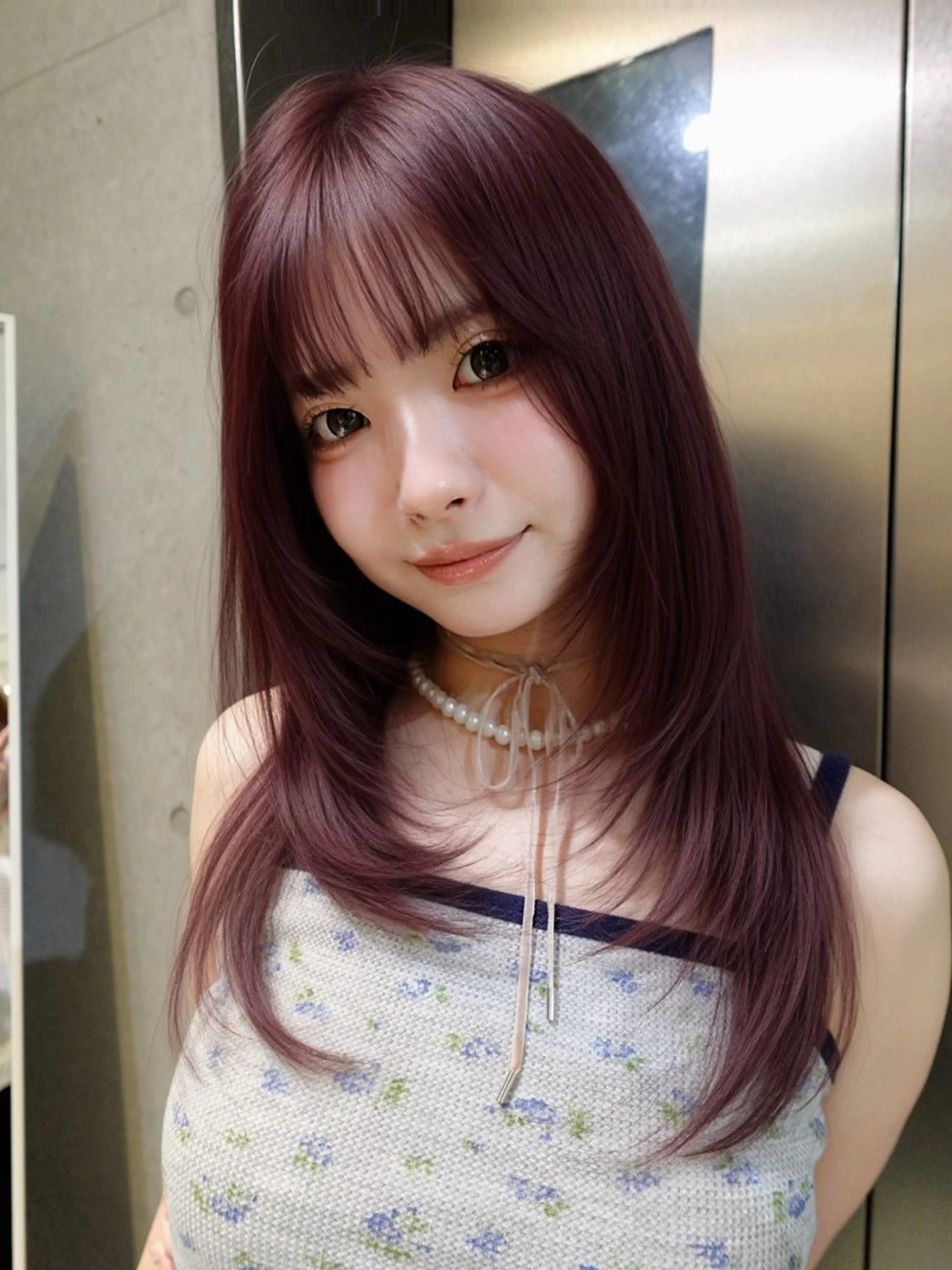 ミディアム ゆい 似合わせカットのヘアスタイル