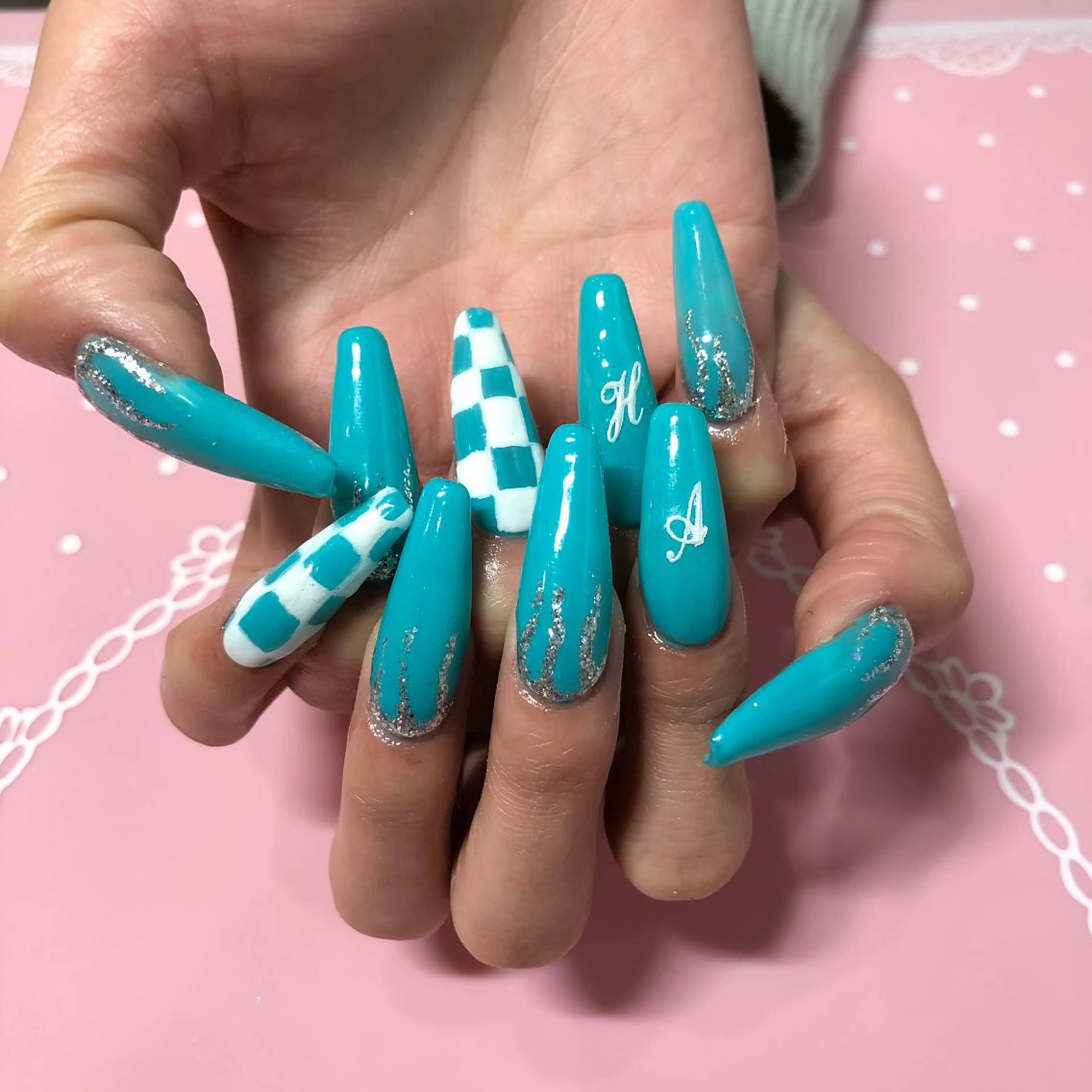 ロング ネイル アートネイル ハンドネイル 《LB》ラブリエ Nail&eyeのマツエク・マツパデザイン