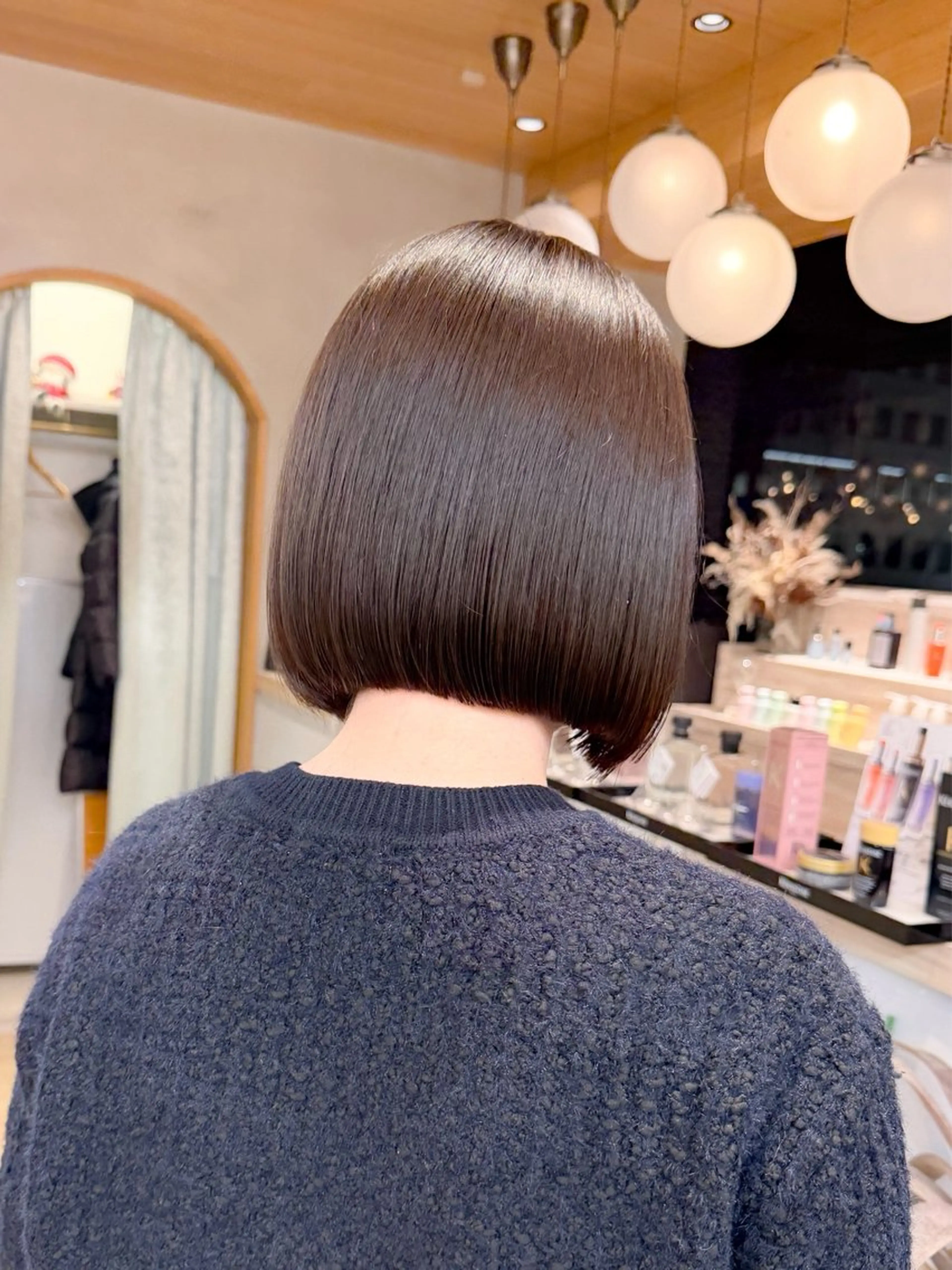 ショート カラー ボブ 縮毛矯正 トリートメント カット ヘアカラー トリートメント 巻ける縮毛矯正✨ ボブ/ショートともきのヘアスタイル