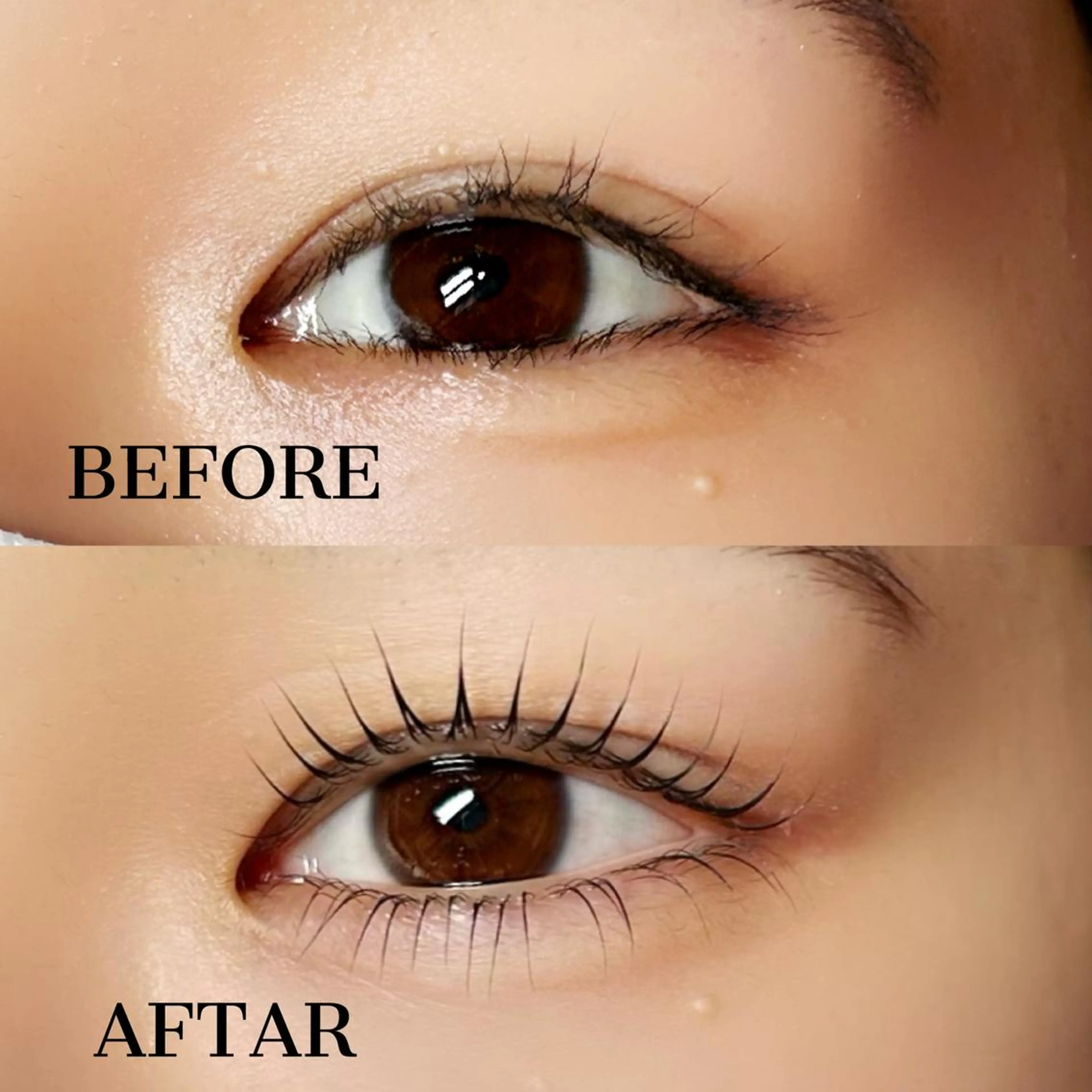 🦋下エクステ付け放題or下パリ🦋中顔面短縮・小顔効果の写真