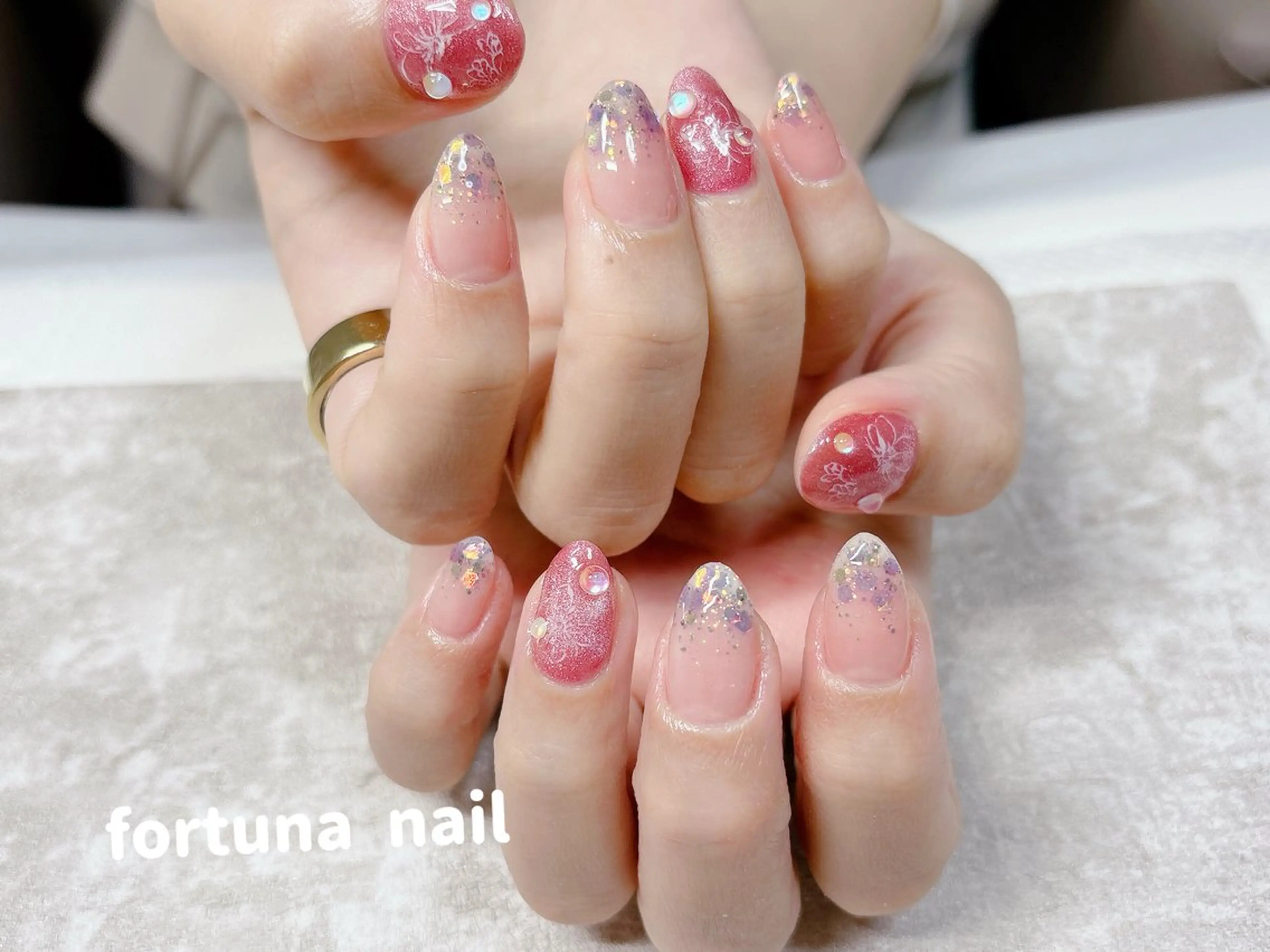 ネイル ハンドネイル Nail •Head スパFortunaのネイルデザイン