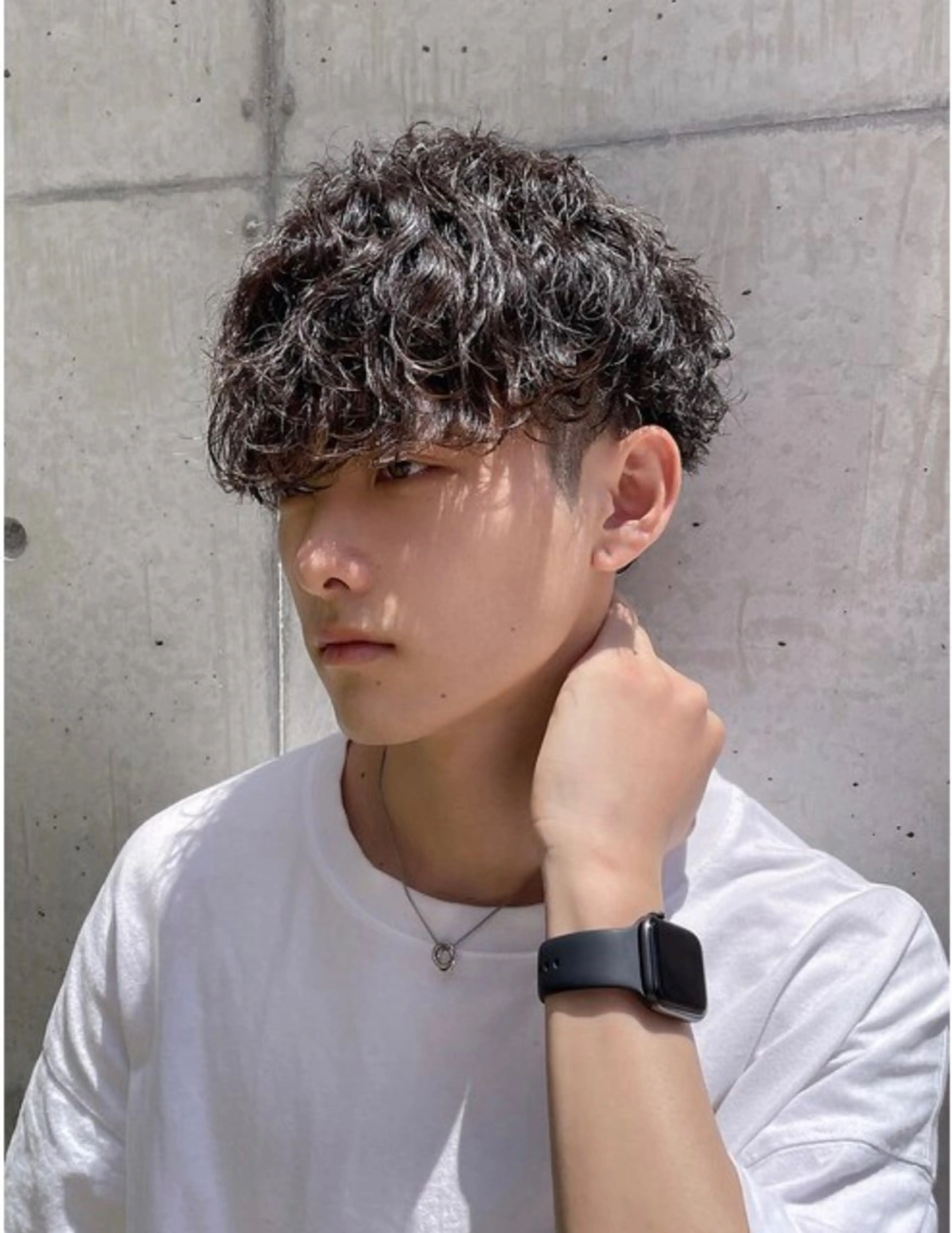 ショート パーマ メンズ カット パーマ 大人メンズパーマ メンズ特化　萱原大幹のヘアスタイル