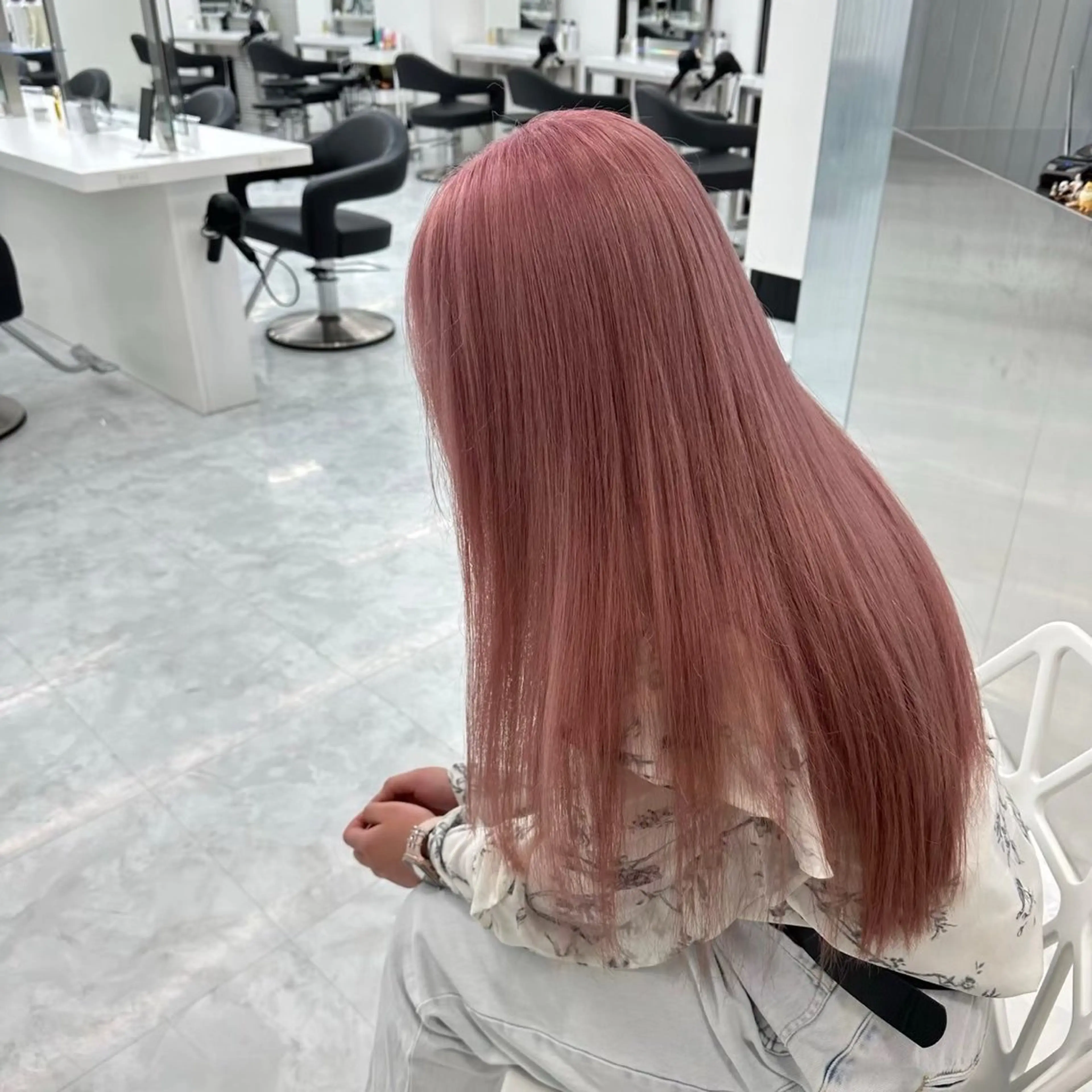 ロング カラー ヘアカラー ヘッドスパ ヘアセット 🫧韓国風透明感 ヘア🫧towaのヘアスタイル