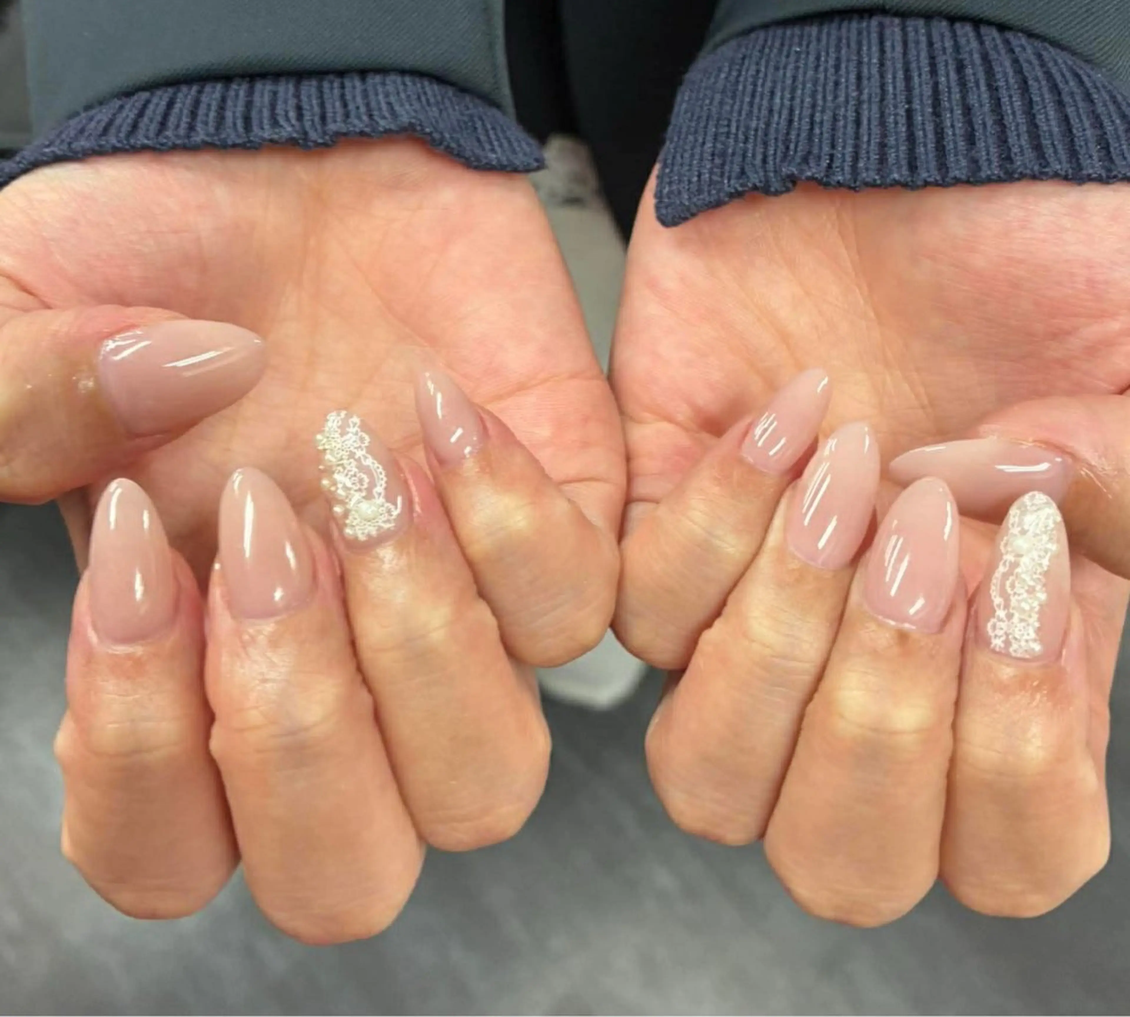 ネイル 韓国ネイル 持ち込み ニュアンスネイル ネイルチップ ハンドネイル Tini ANA.CHUOのネイルデザイン