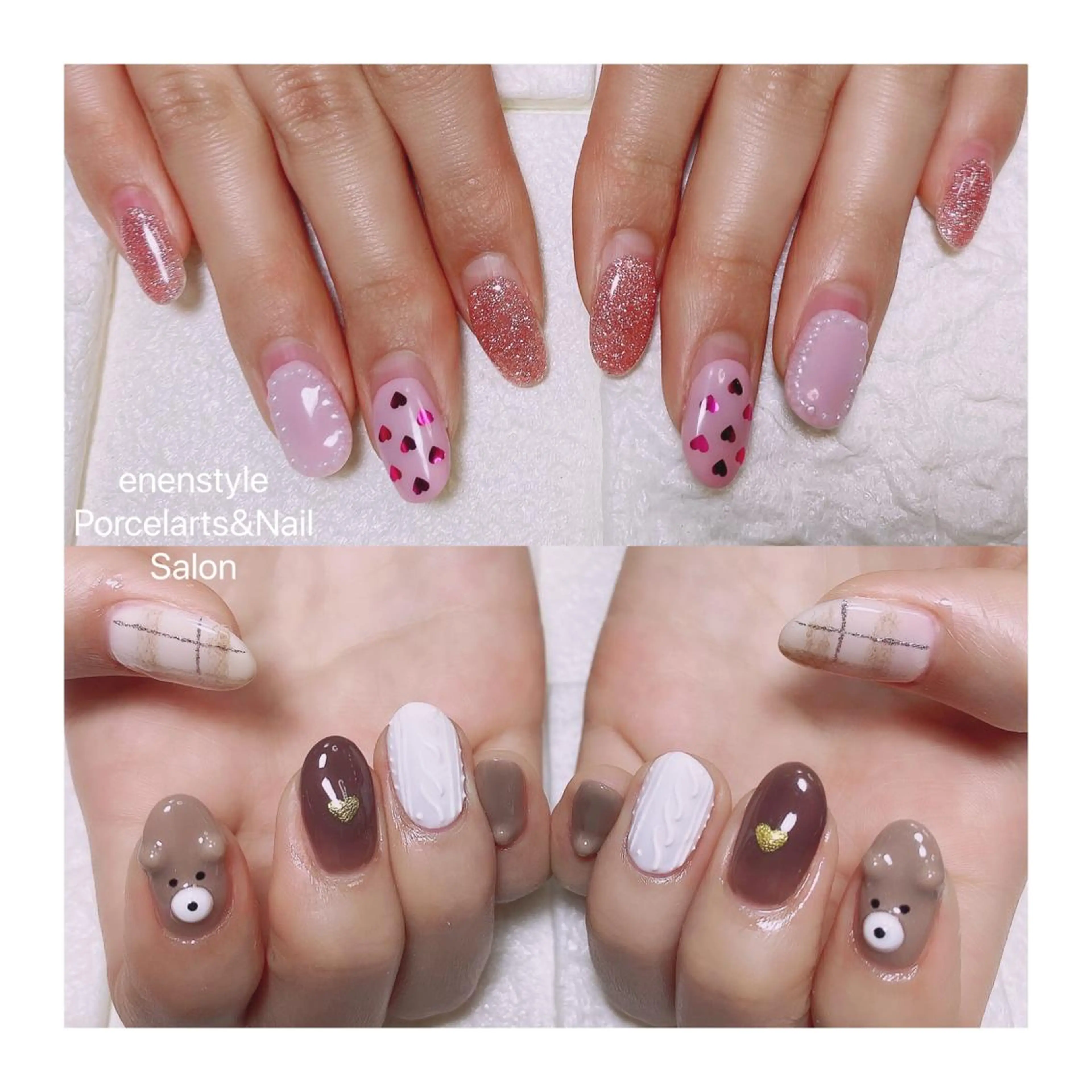 ミディアム ネイル ハンドネイル 👑enen style👑のネイルデザイン