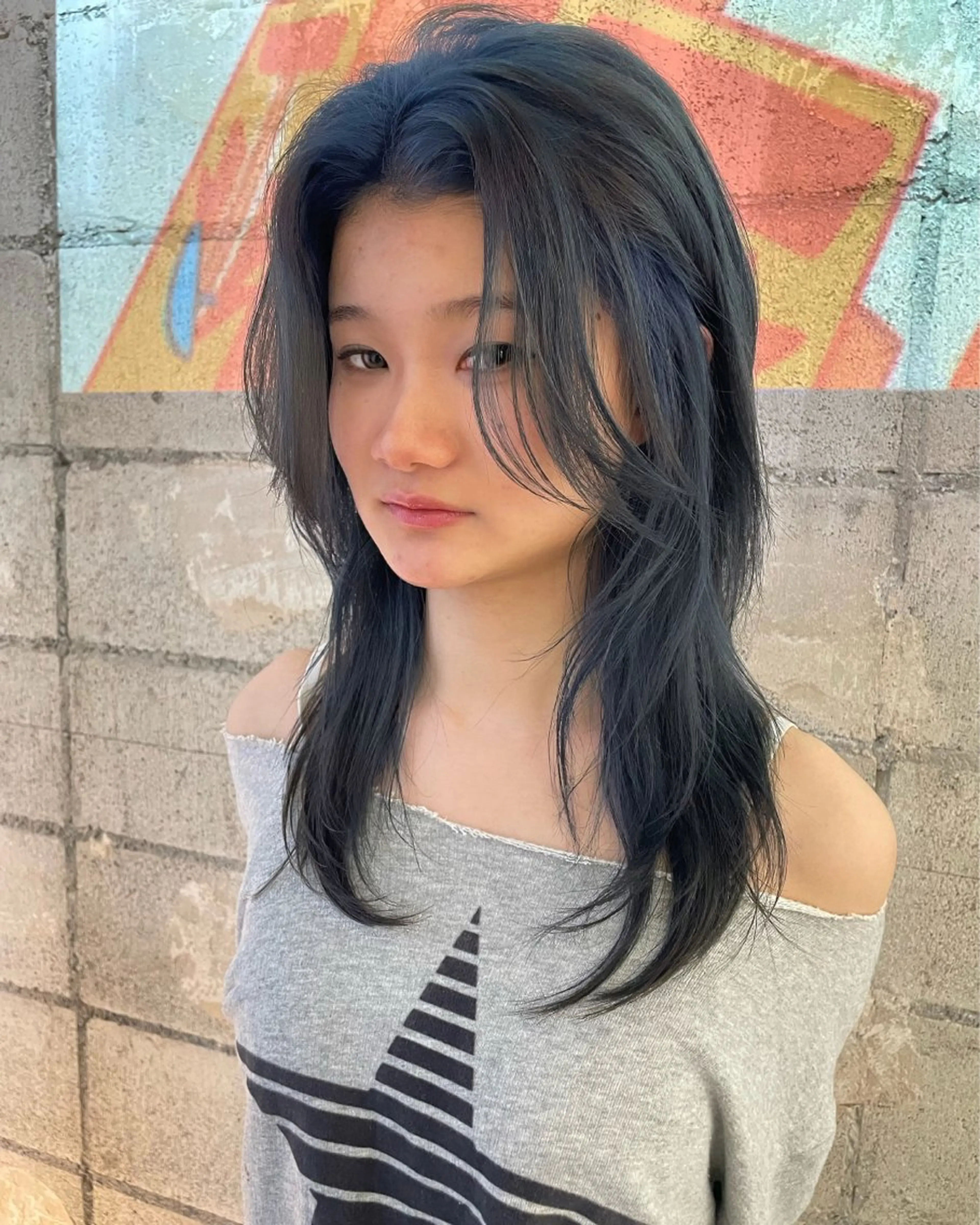 ロング カラー ロングレイヤー レイヤーカット ロング デザインカラー★★★ Haco+shihoのヘアスタイル