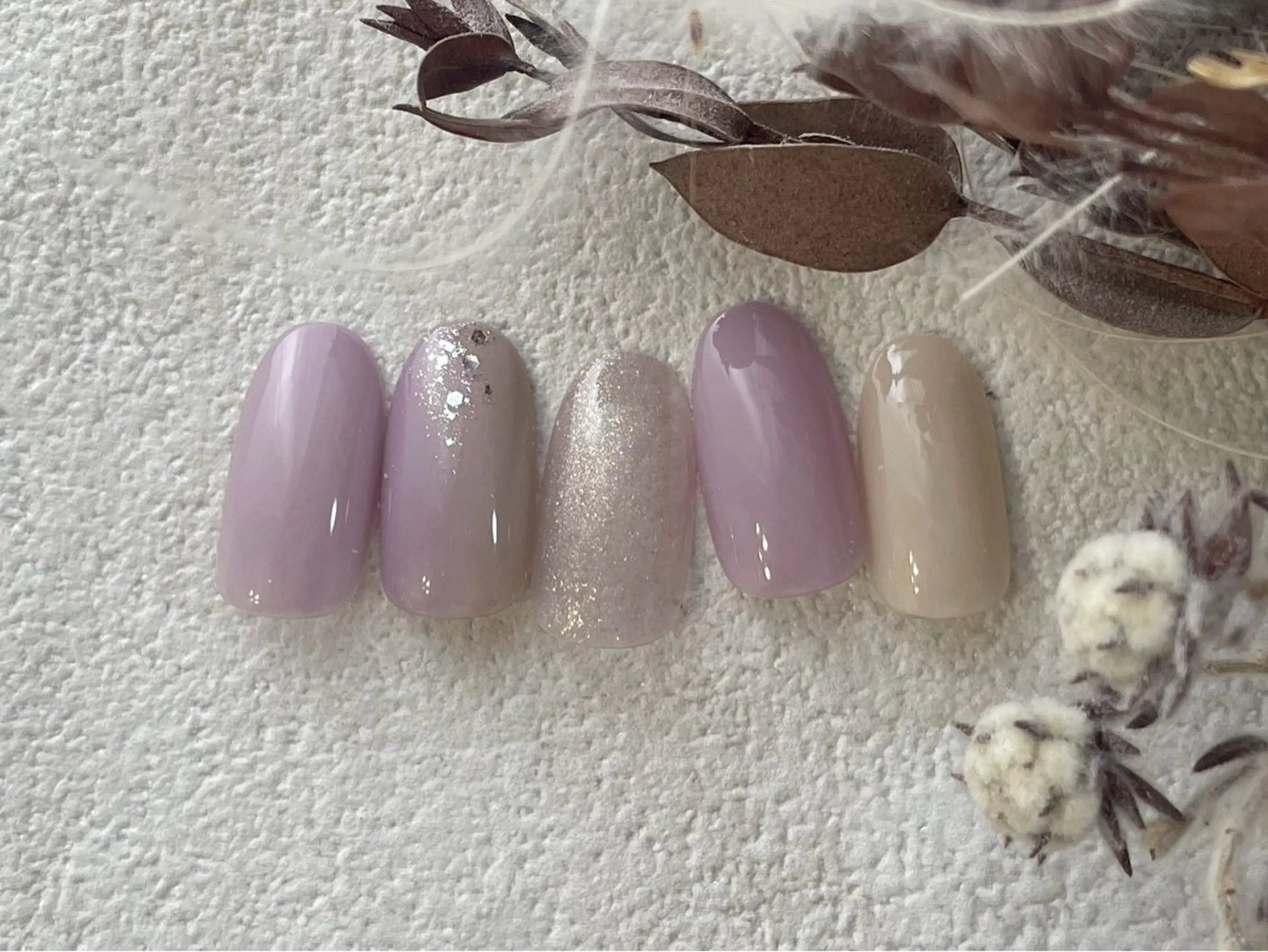 ネイル オーロラネイル 桜ネイル フラワーネイル フットネイル フレンチネイル ハンドネイル kiki nail たまプラーザのネイルデザイン