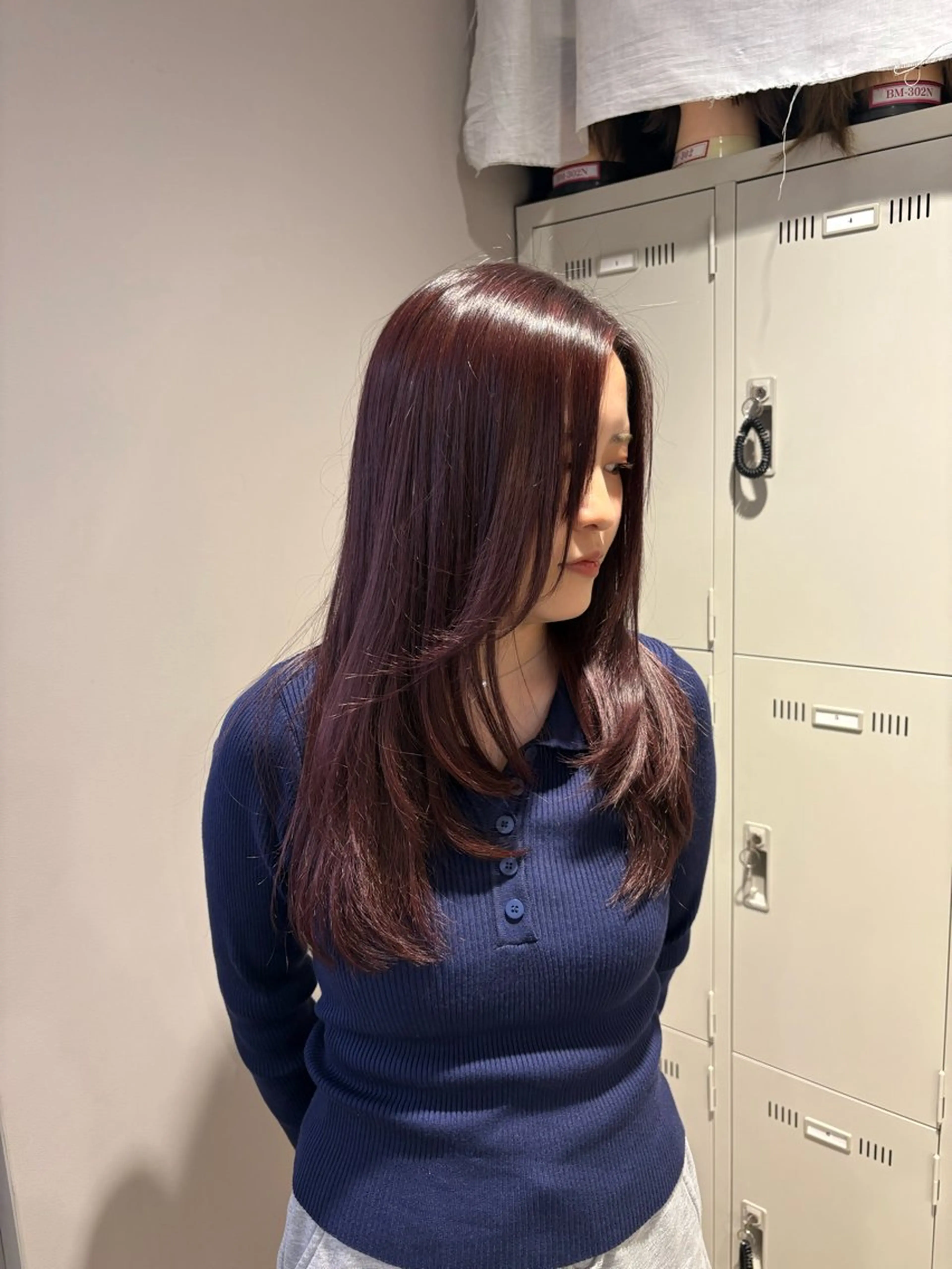 カラー ヘアカラー トリートメント 透明感ベージュ🤎 ナチュラルレイヤーのヘアスタイル