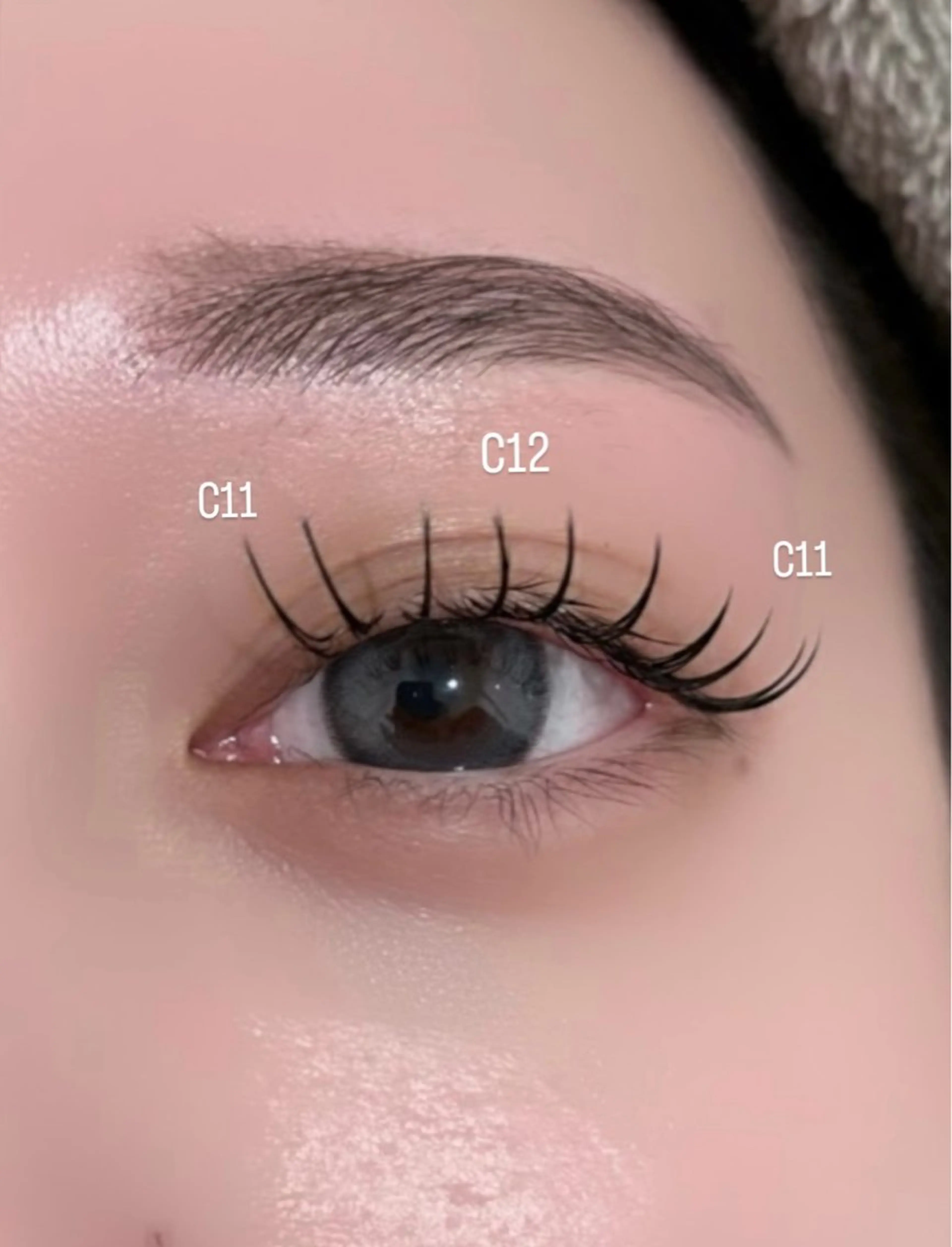 マツエク・マツパ フラットラッシュ meRK manamiのマツエク・マツパデザイン