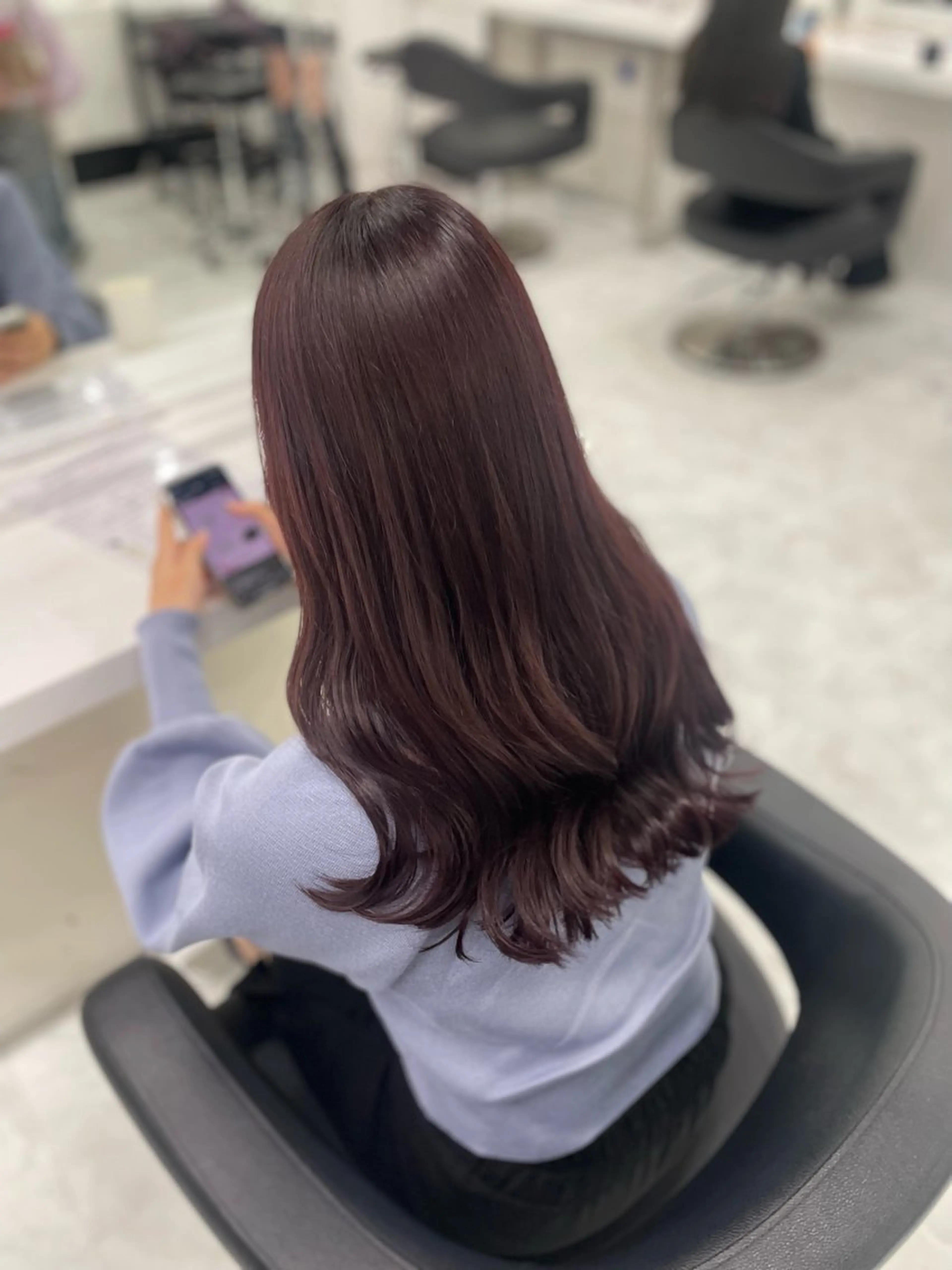 ロング カラー カット ヘアカラー トリートメント 💗トレンドモテヘア Natsumi 💗のヘアスタイル