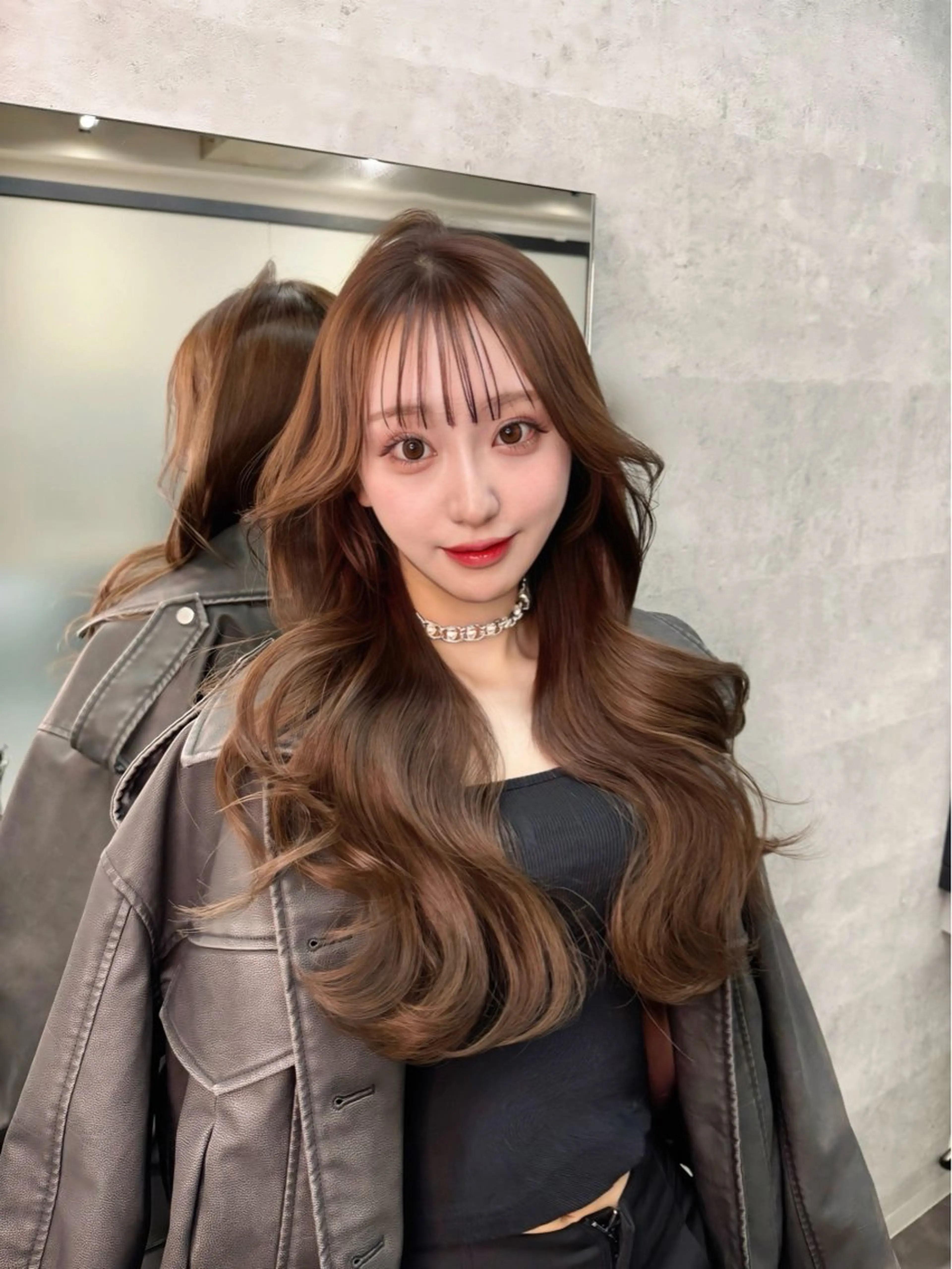 ロング 韓国風ヘア ロング 似合わせカット votan lilleyのヘアスタイル