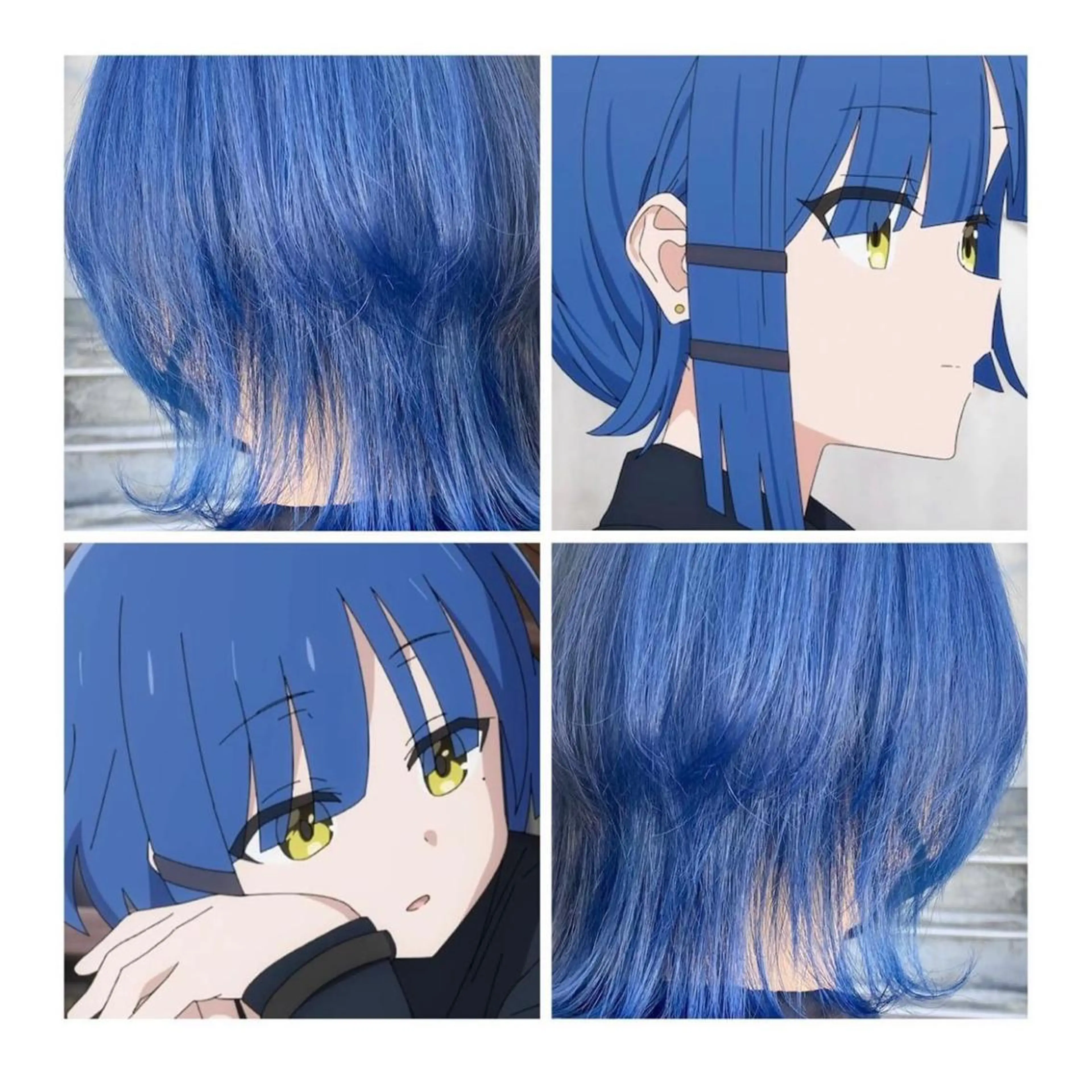 ショート カラー ブルーカラー GARU-ガル-所属・TSUNO🦖 派手髪/オタク美容師のヘアスタイル