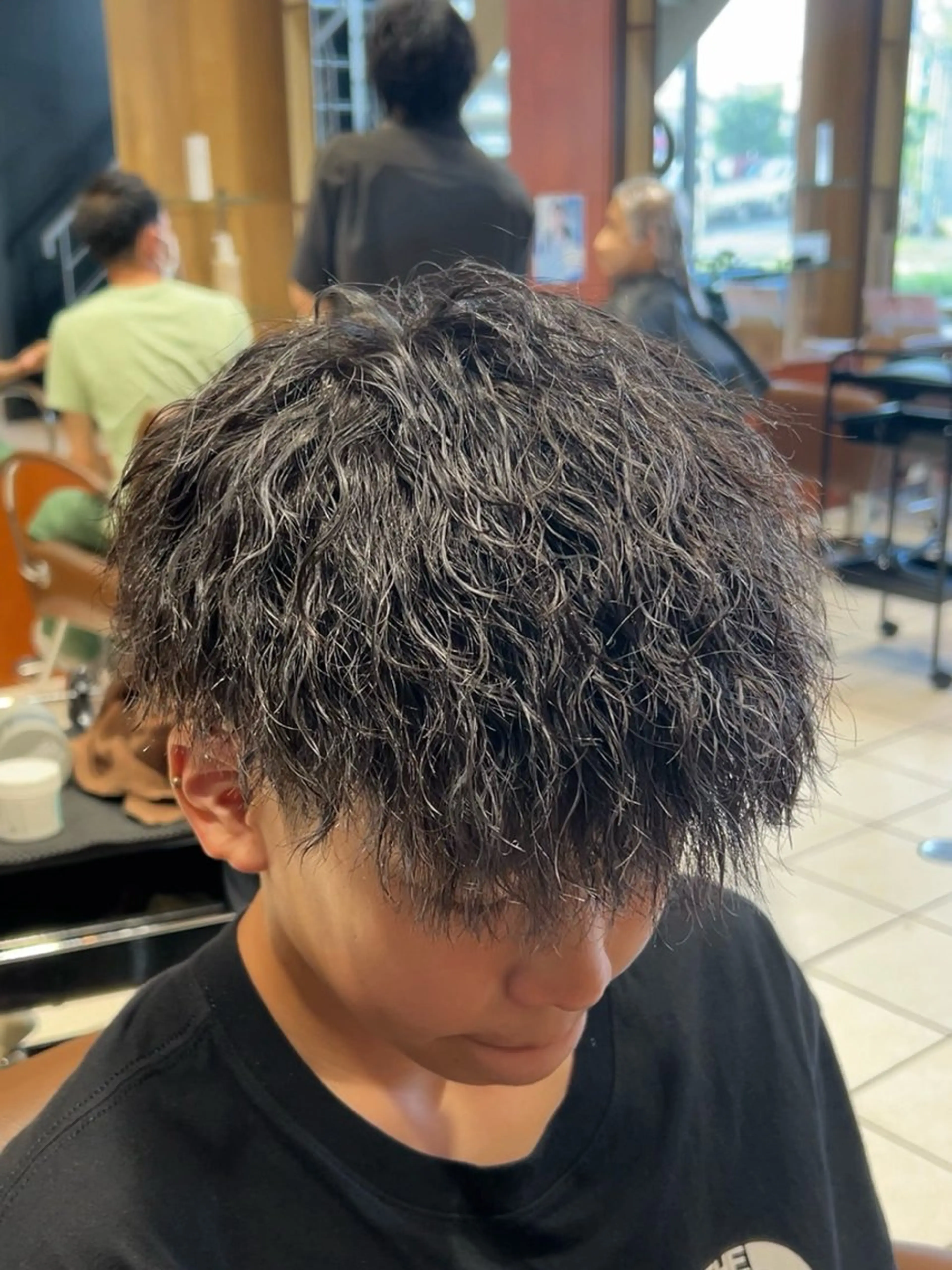 ミディアム パーマ メンズ 福井 太暉のヘアスタイル