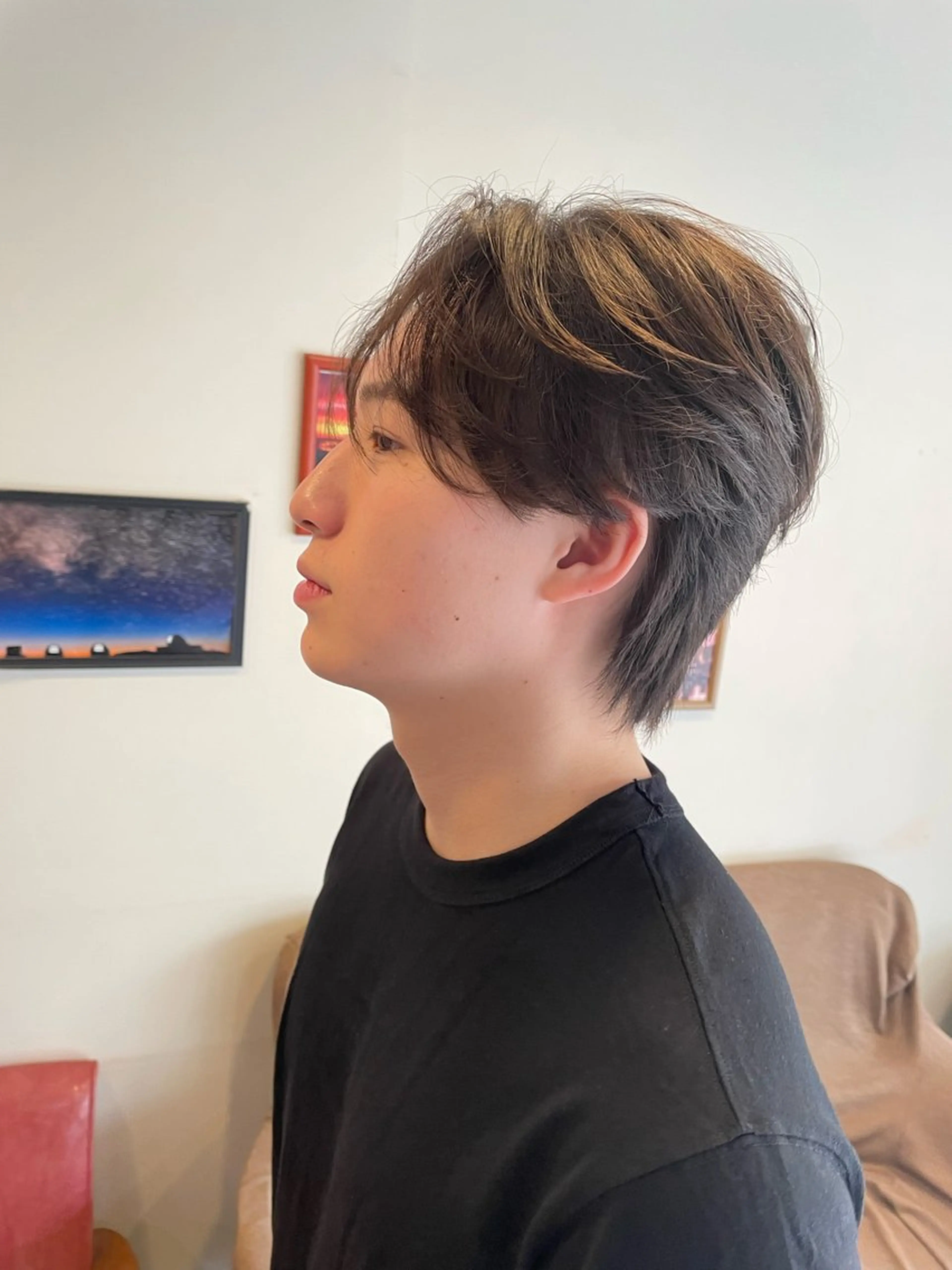 メンズ 髪質改善×白髪ぼかし 美容師✂️武澤龍賀のヘアスタイル