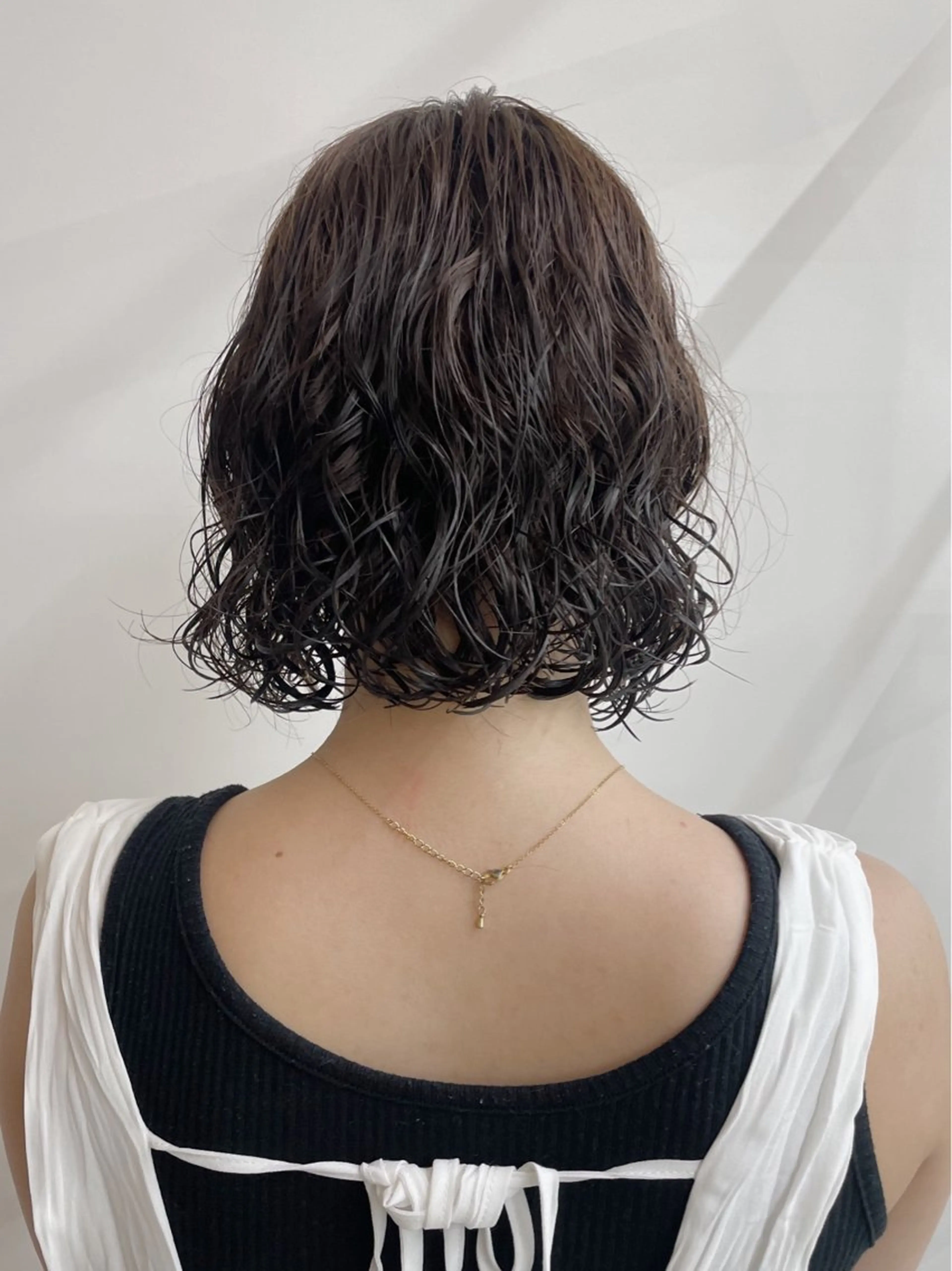 ミディアム ボブカットモデル/パ ーマ/harunaのヘアスタイル