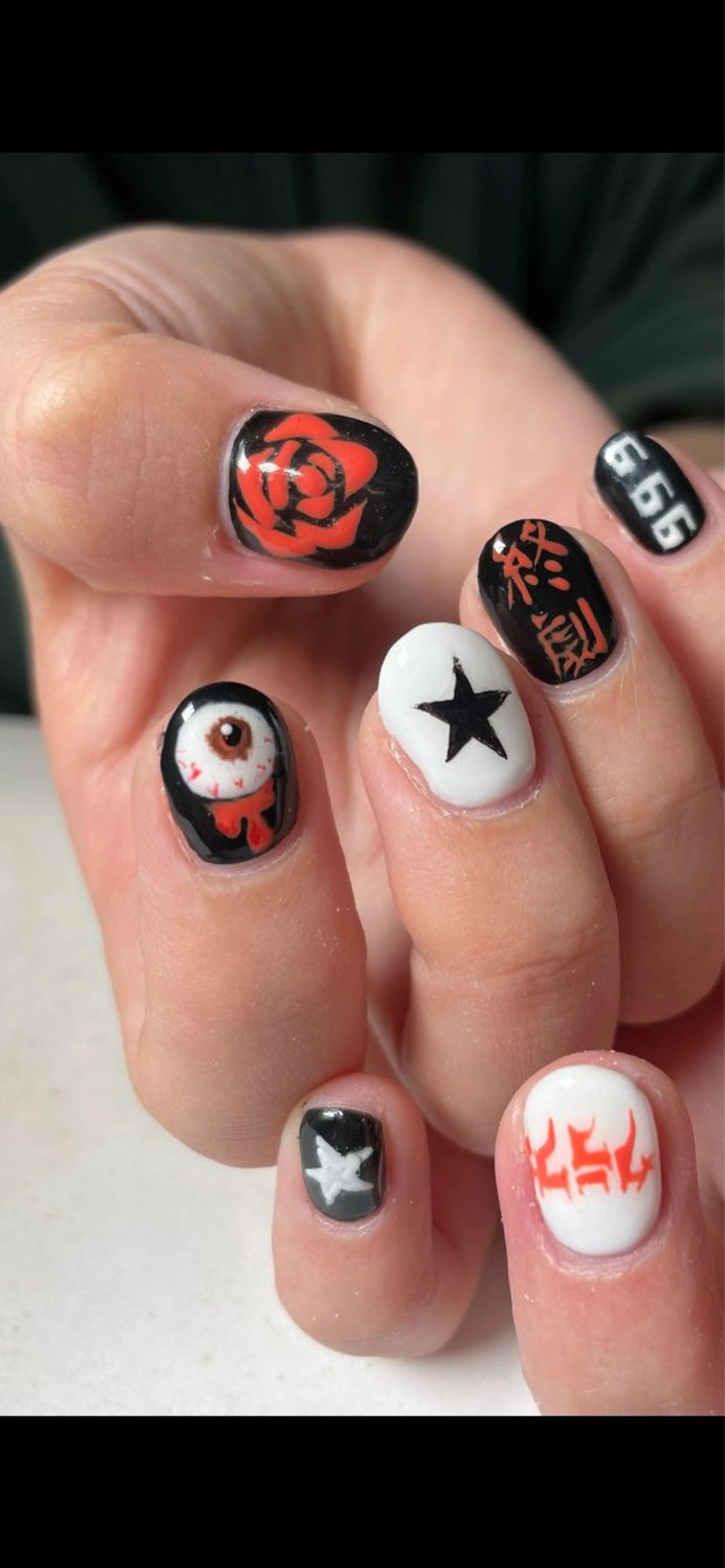 みかんサービス💖ハンドジェルネイル 手描きアートし放題🍏他店オフ、ケア込みの写真