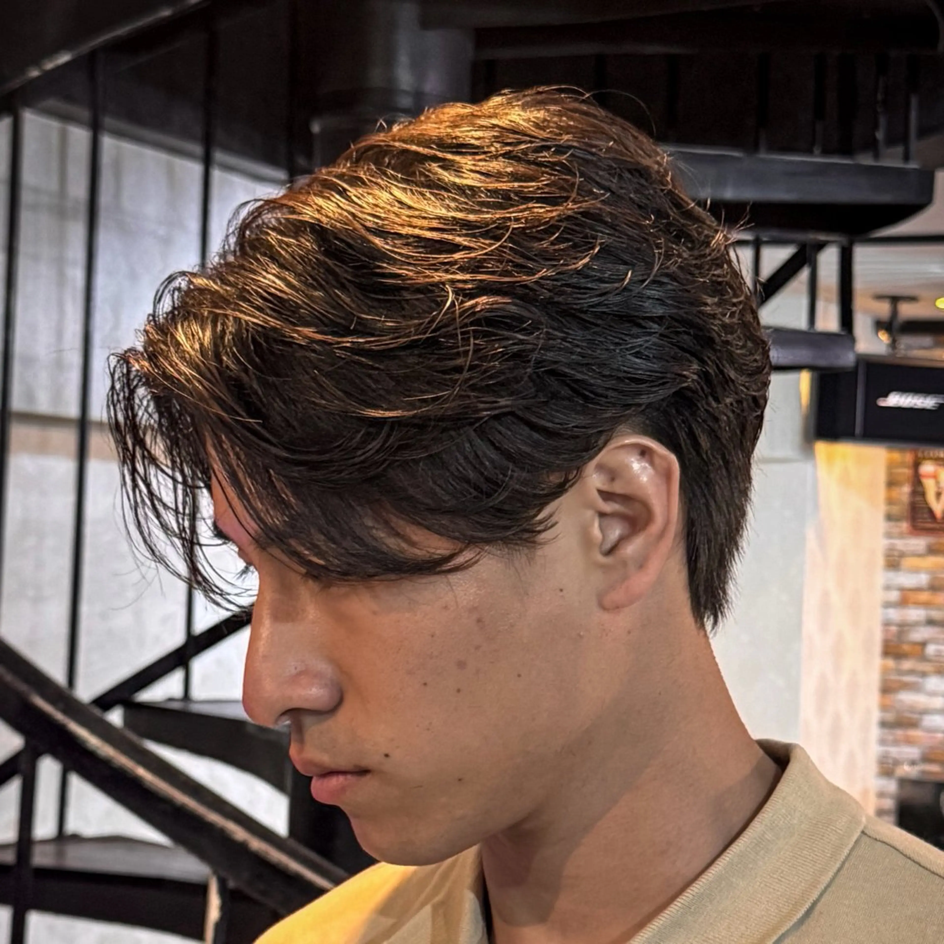 ショート パーマ メンズ フェザーパーマ メンズパーマ カット パーマ 立川メンズカット/ メンズパーマ💈三上のヘアスタイル