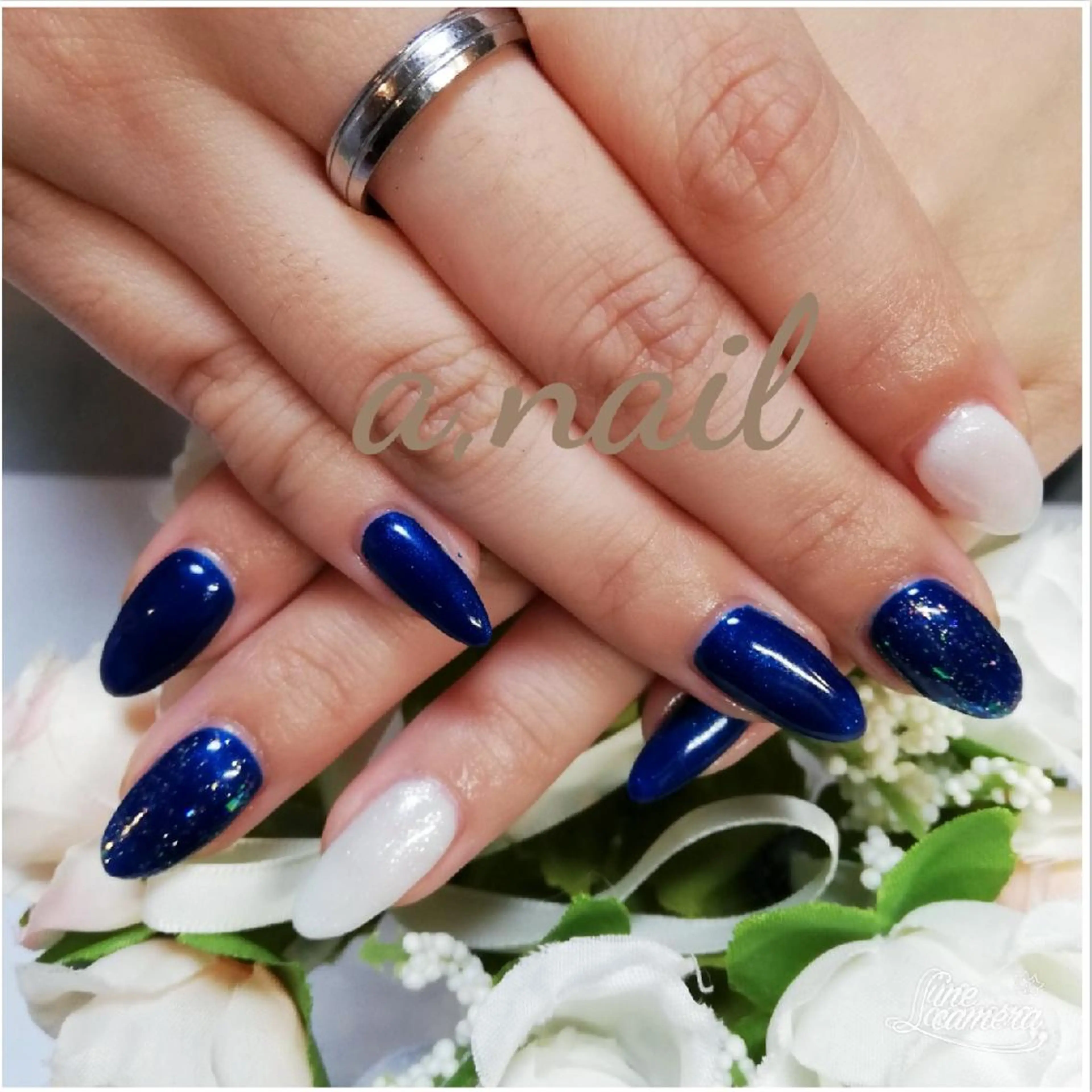 ネイル グラデーション ラメ(グリッター) ワンカラーネイル シンプルネイル ネイルサロン エーネイルのネイルデザイン