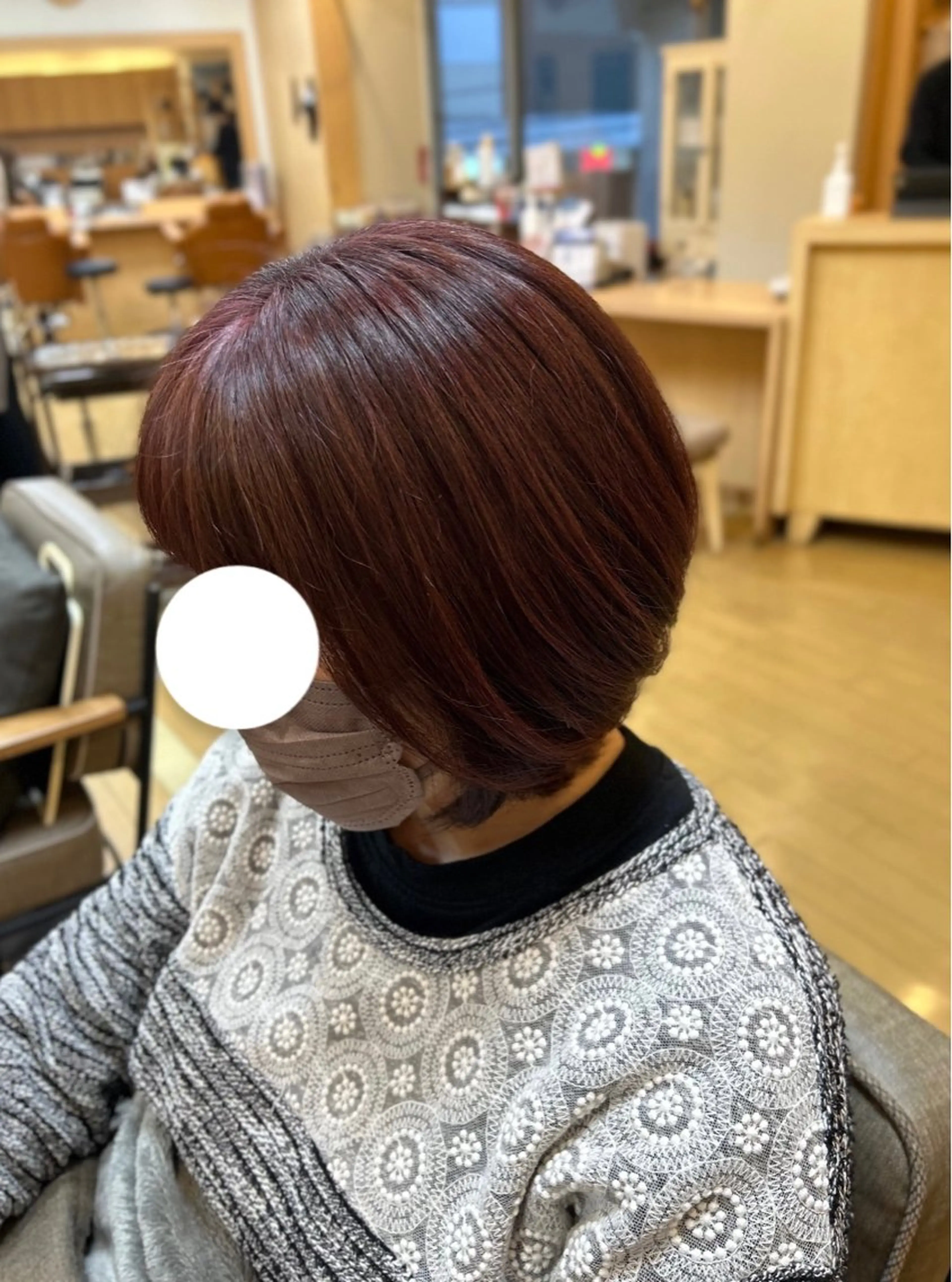 ショート カラー ショートボブ ピンクカラー ボブ ショートヘア 🎀井田 愛梨 /ツヤ感カラー🎀のマツエク・マツパデザイン