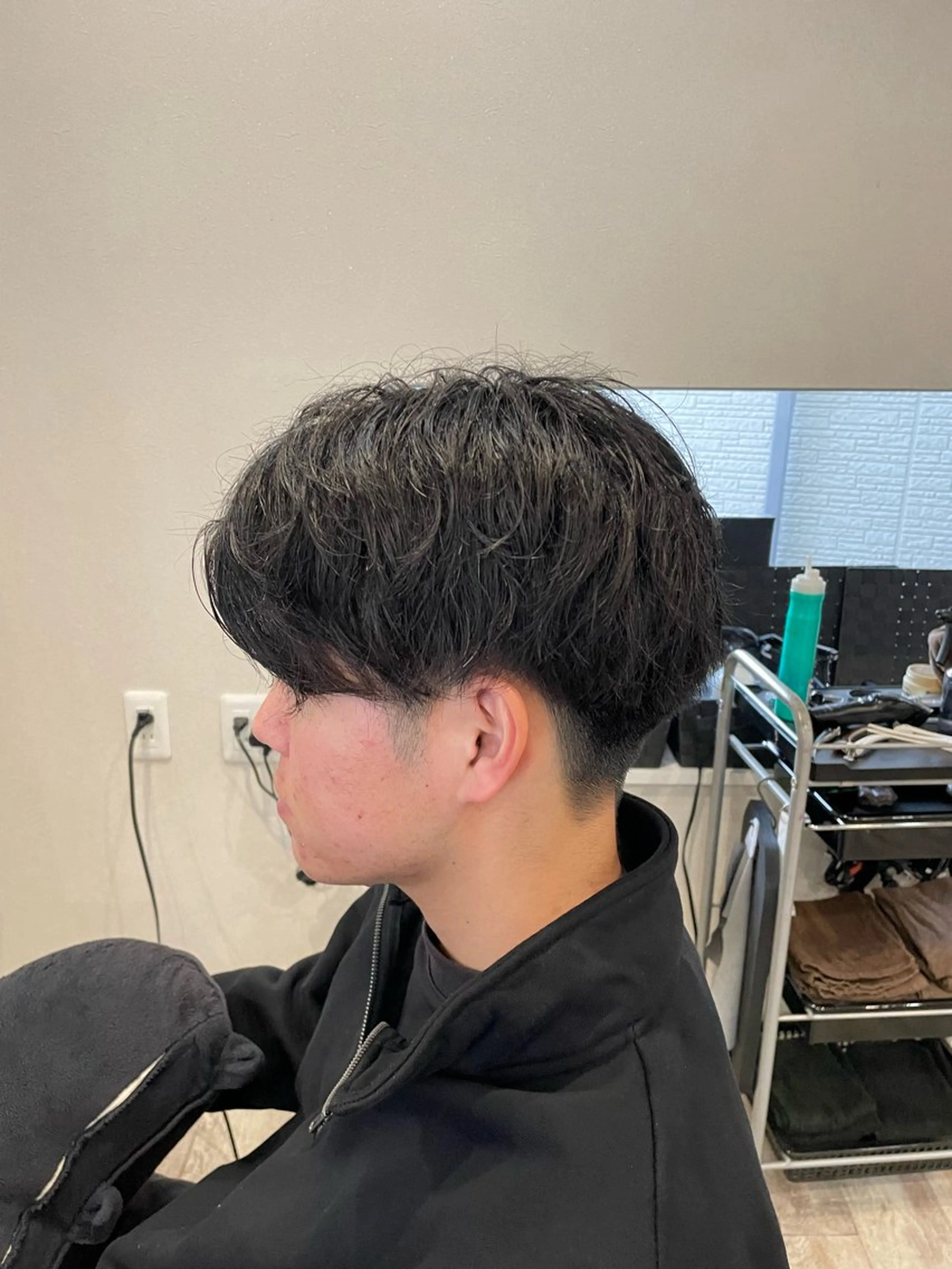 メンズ センターパート マッシュ 🫧透明感カラー🫧 加茂丈登のヘアスタイル