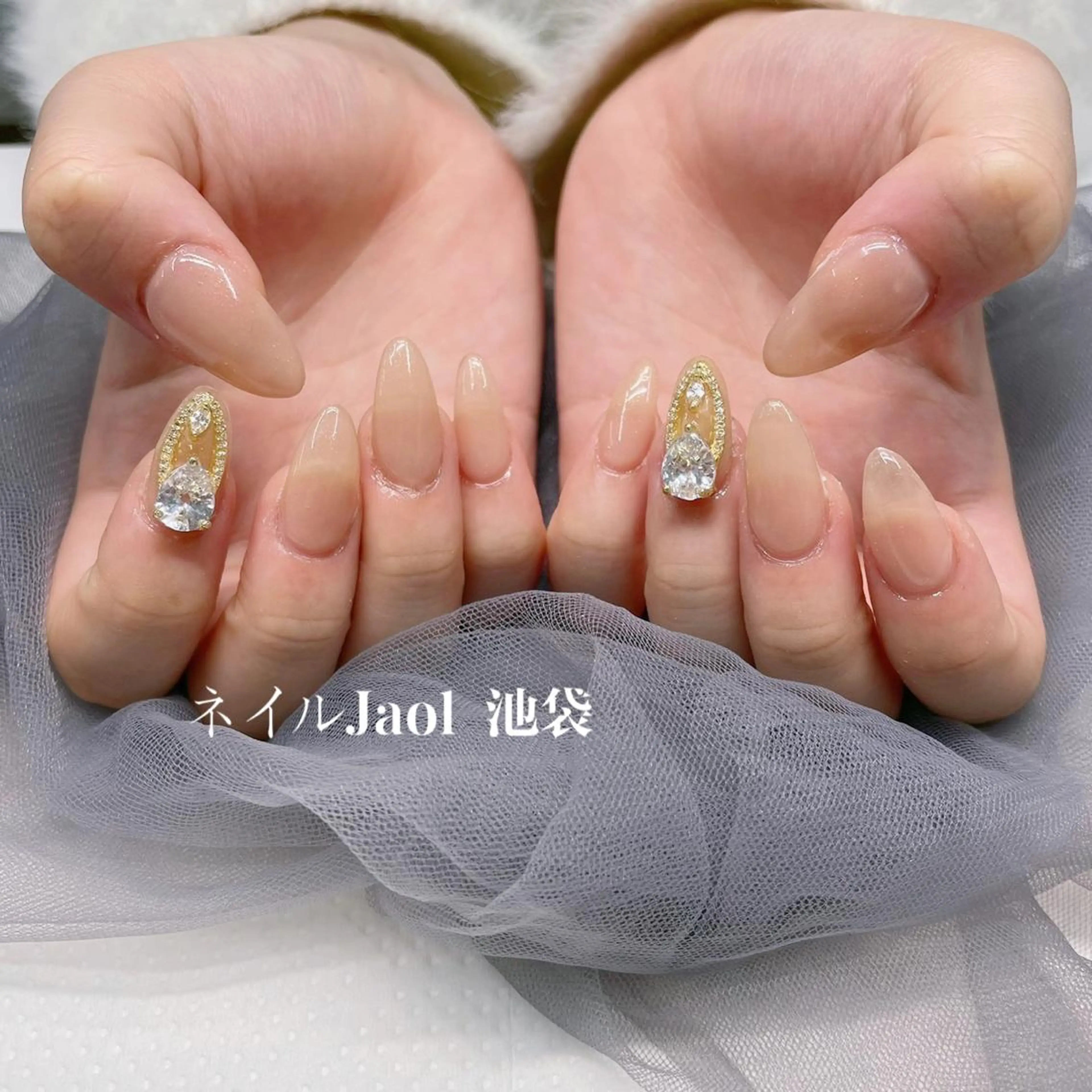 ロング ハンドネイル ネイルJaol 池袋のネイルデザイン