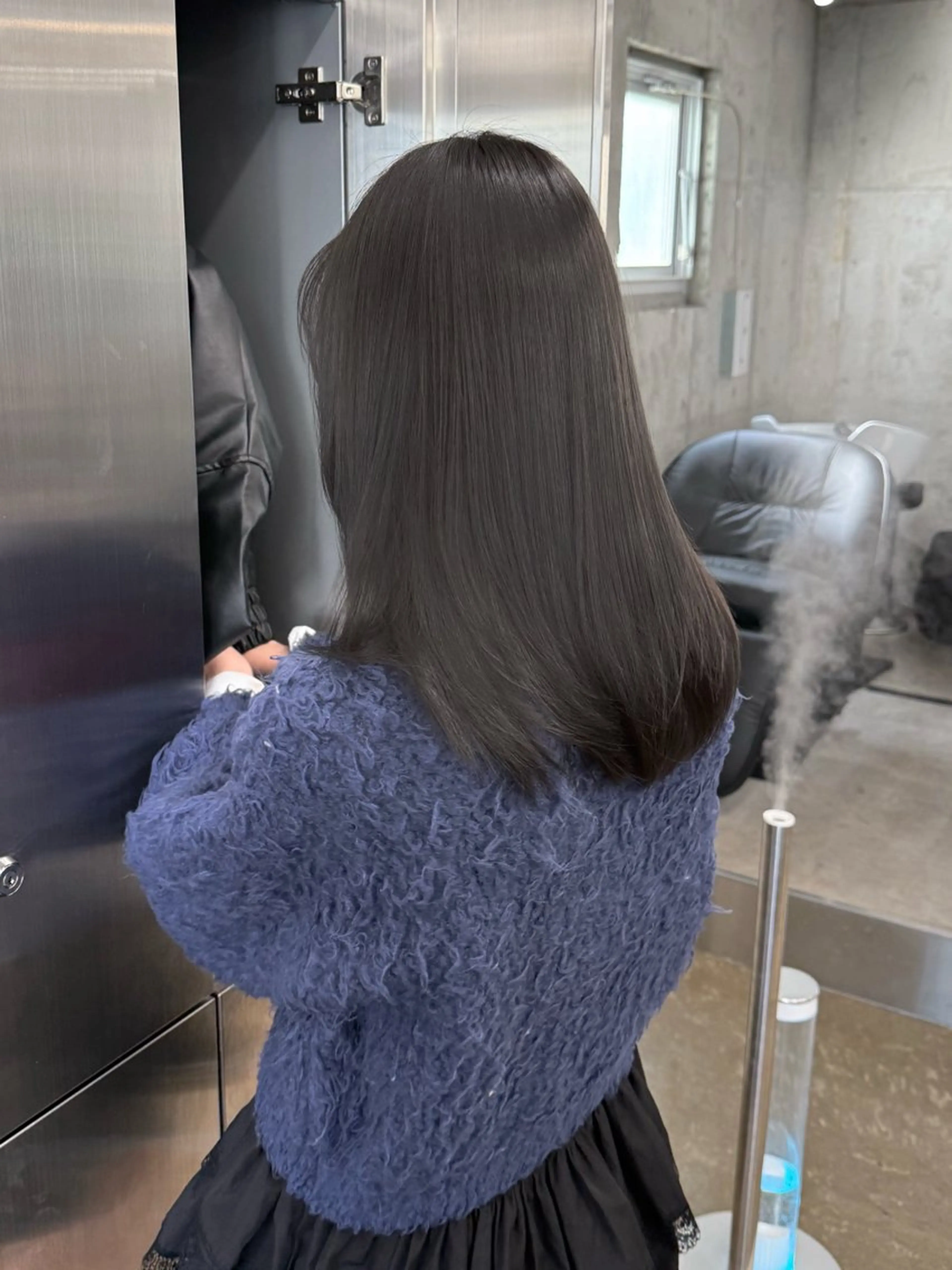 ミディアム カラー 透明感カラー グレージュ カット ヘアカラー トリートメント 高橋大樹/グレージュ 透明感/髪質改善のヘアスタイル